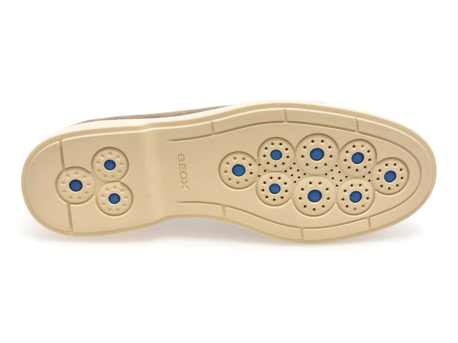 Mocasini GEOX gri, U55LAD, din piele intoarsa