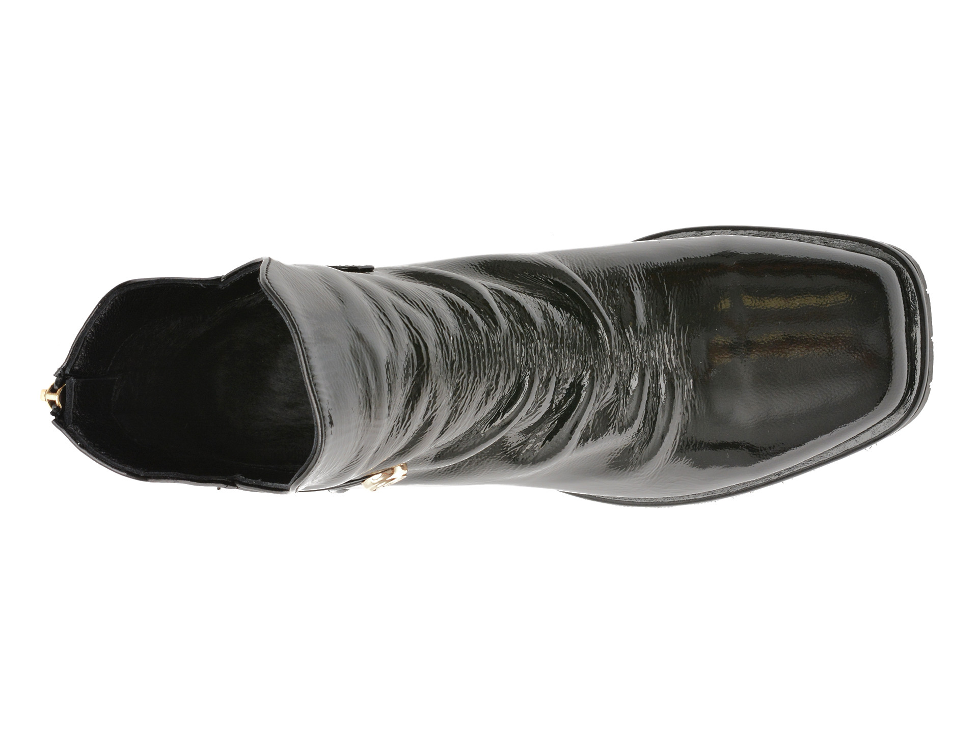 Ghete EPICA negre, 531227, din piele naturala lacuita