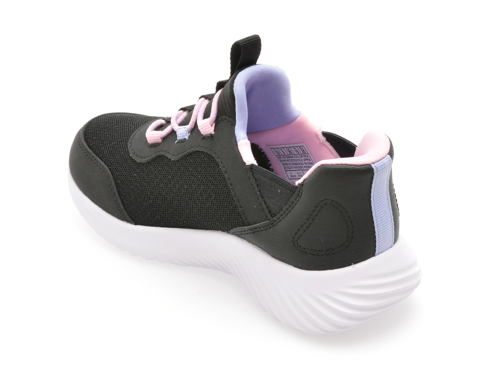 Pantofi sport SKECHERS negri, BOUNDER, din material textil