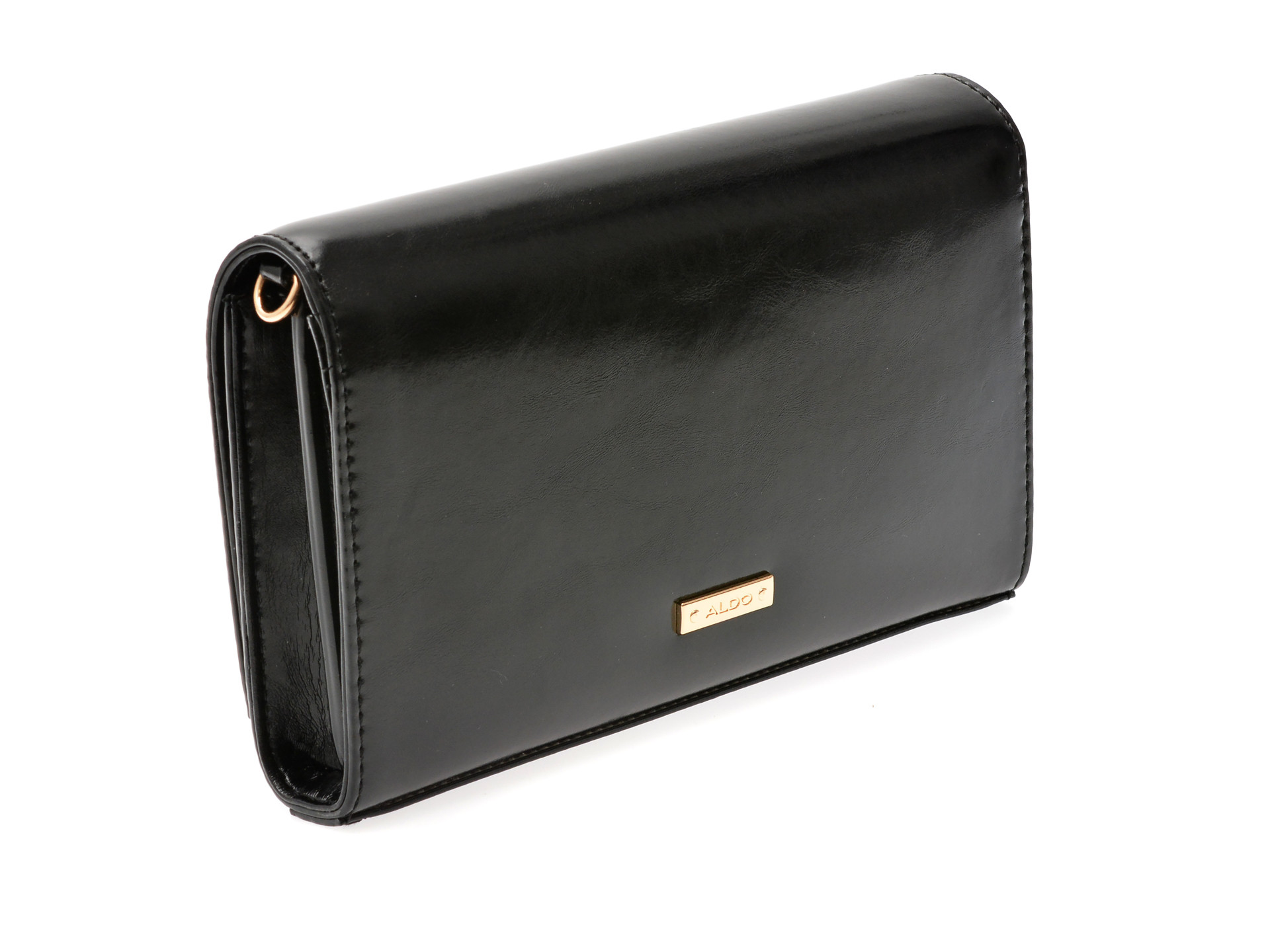 Geanta ALDO neagra, ADORING 001, din piele ecologica