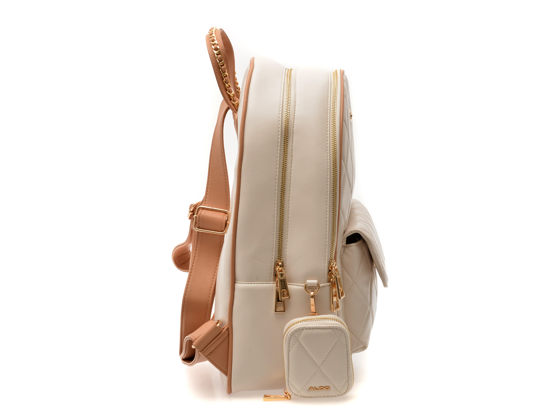 Rucsac ALDO alb, LUIGIA 270, din piele ecologica