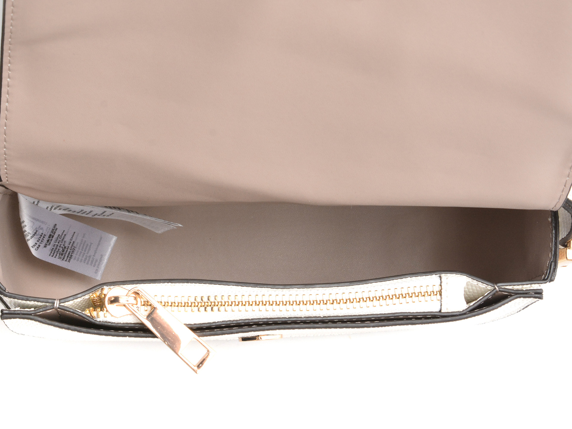 Geanta ALDO alba, ETEINI 100, din piele ecologica