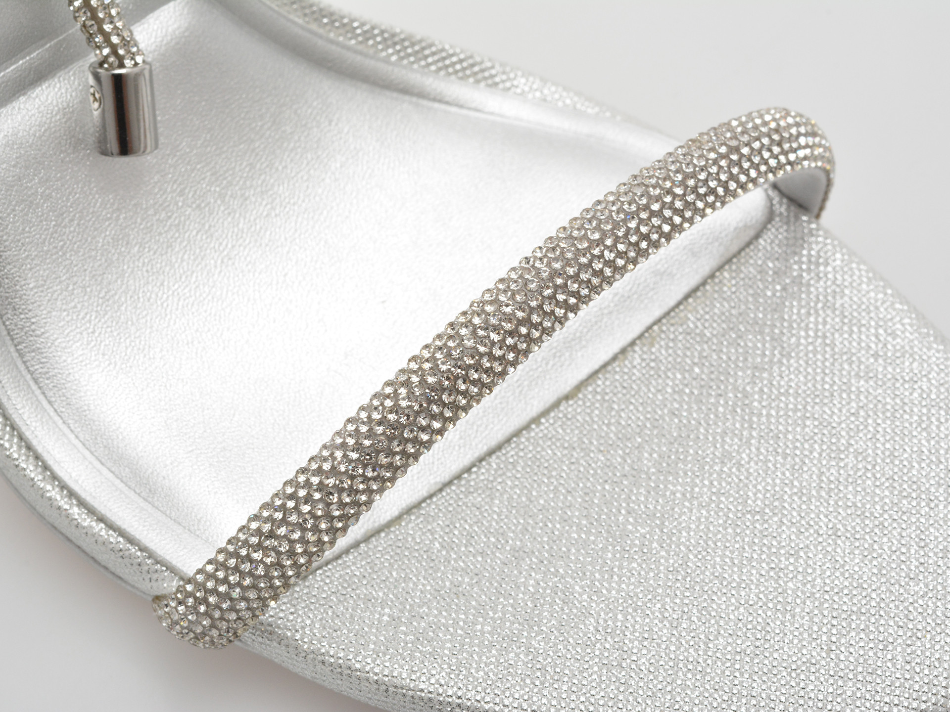 Sandale elegante ALDO argintii, CALADONIA 040, din piele ecologica