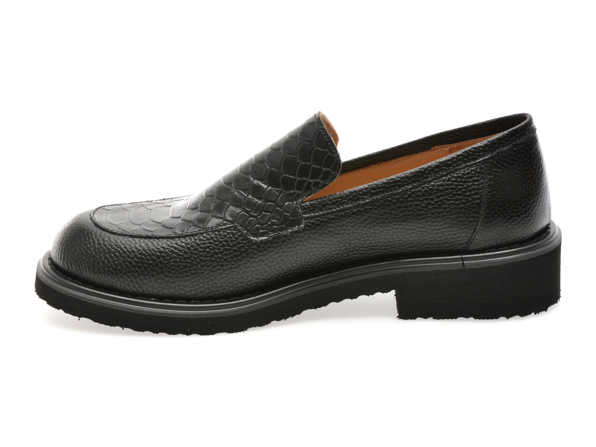 Mocasini EPICA negri, 3154368, din piele naturala