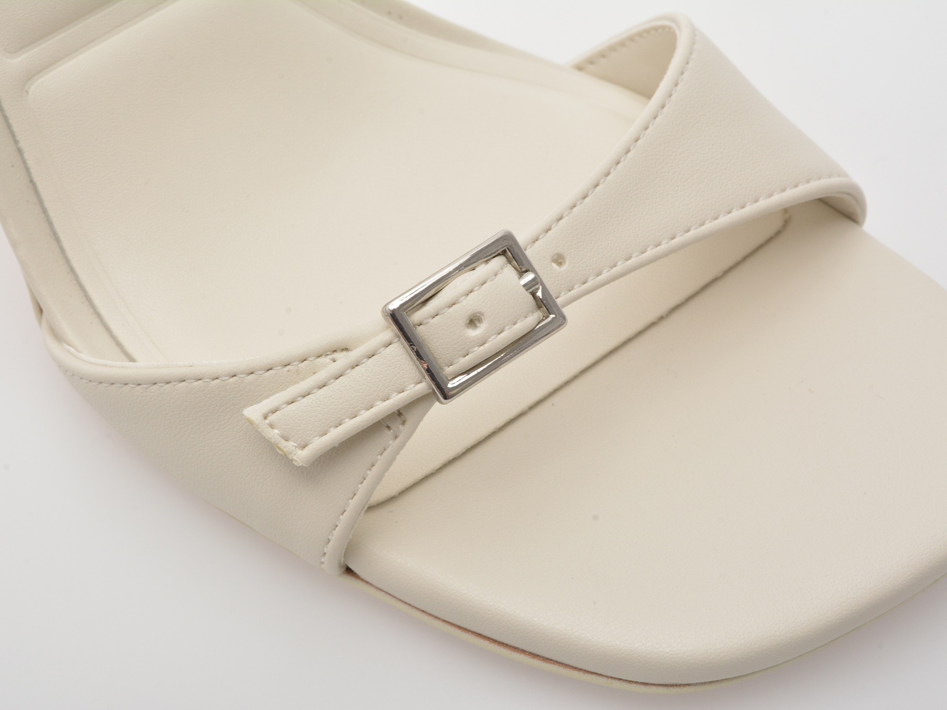 Sandale elegante ALDO albe, FARLIE 121, din piele ecologica