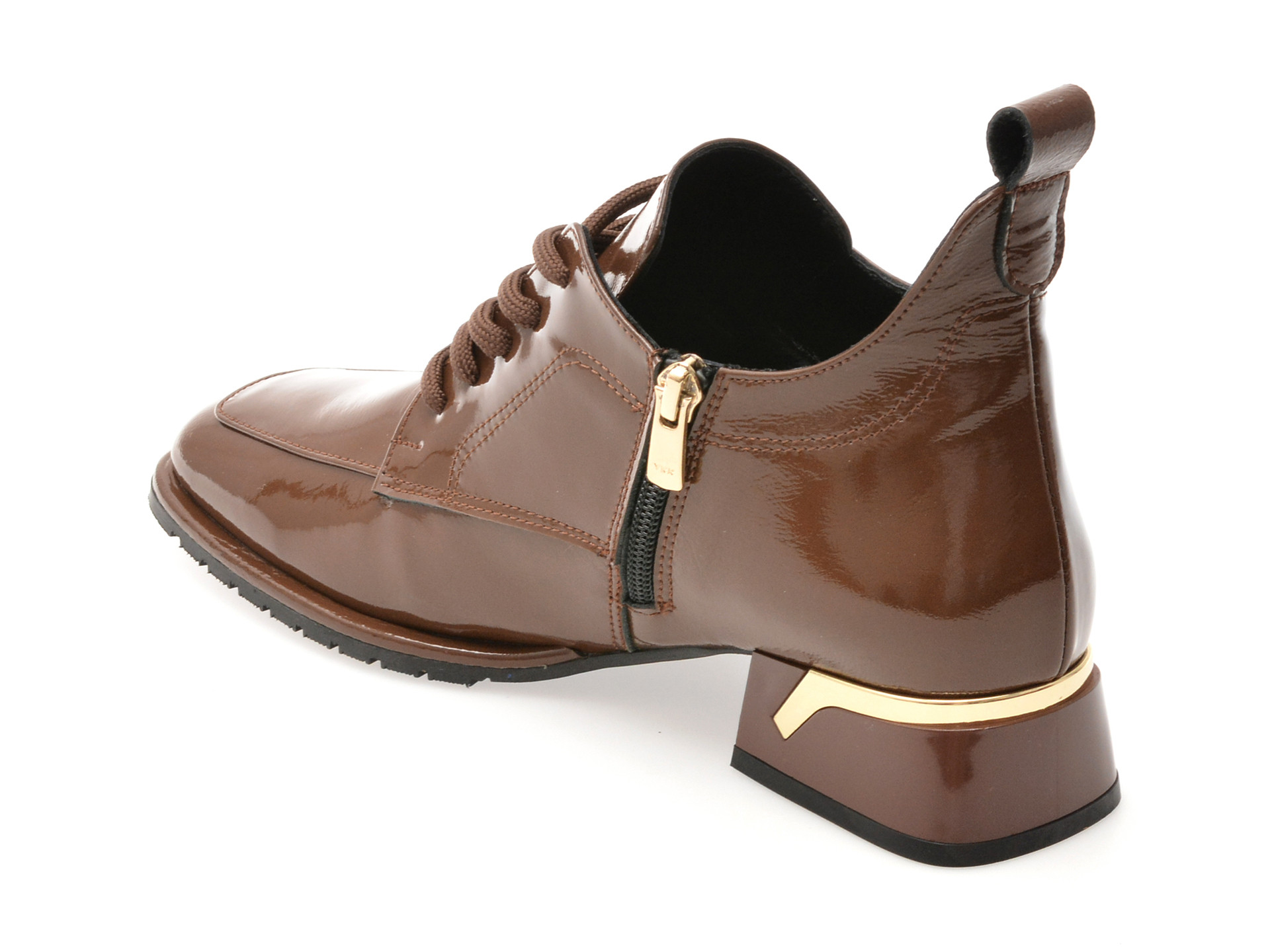 Ghete EPICA maro, 5312091, din piele naturala lacuita