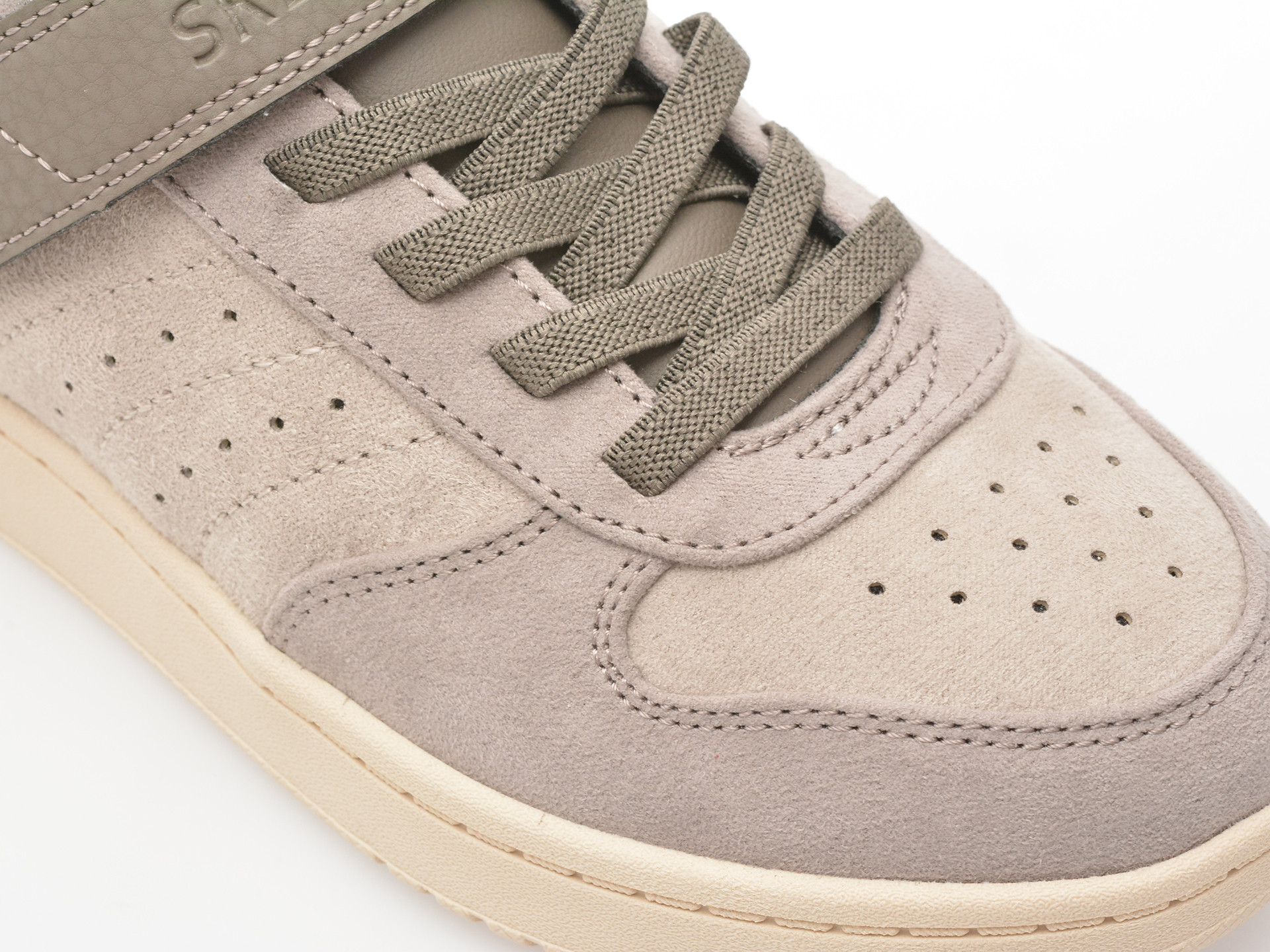 Pantofi sport SKECHERS gri, QUICK STREET, din material textil