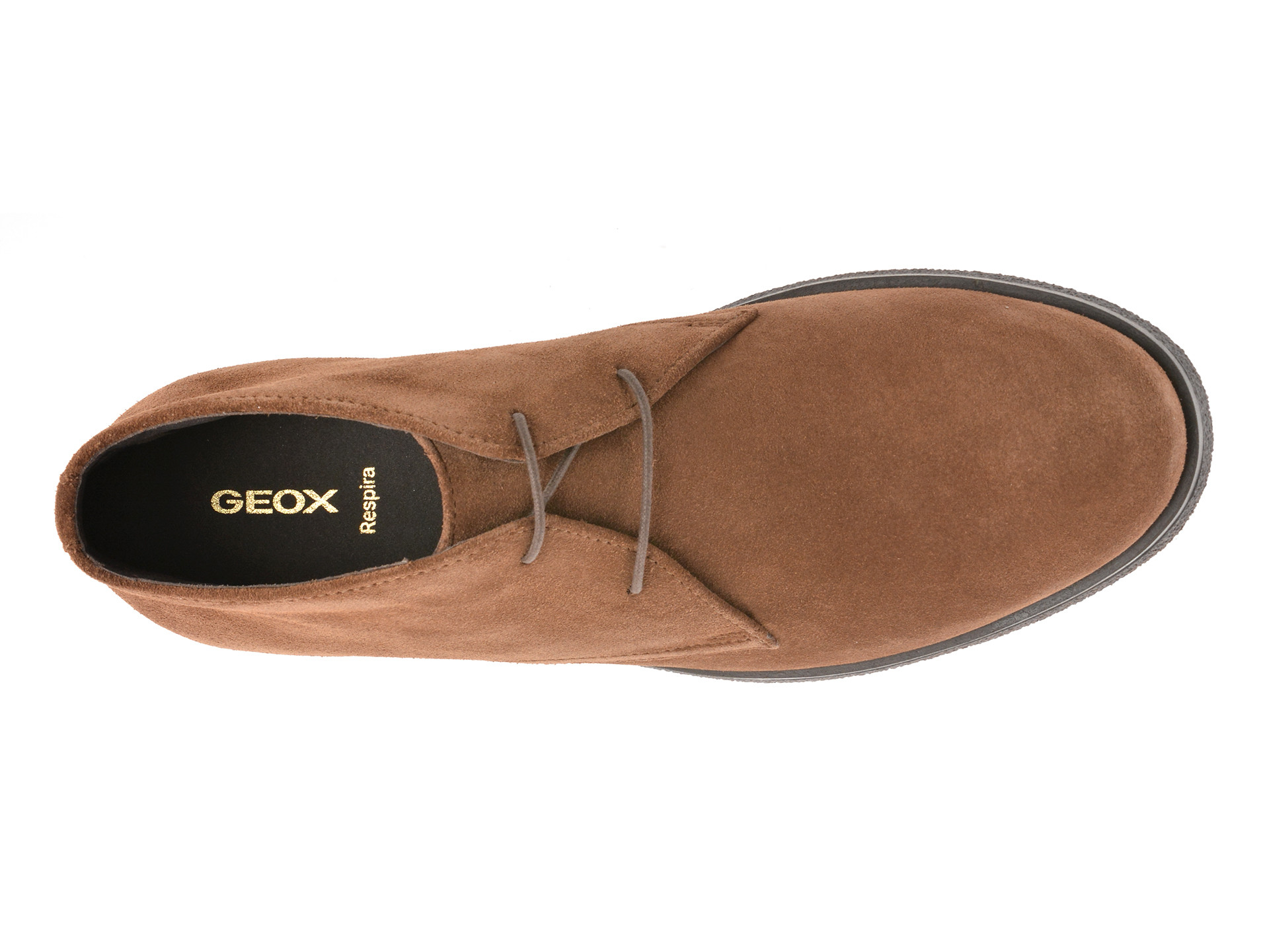 Ghete GEOX maro, U0458A, din piele intoarsa