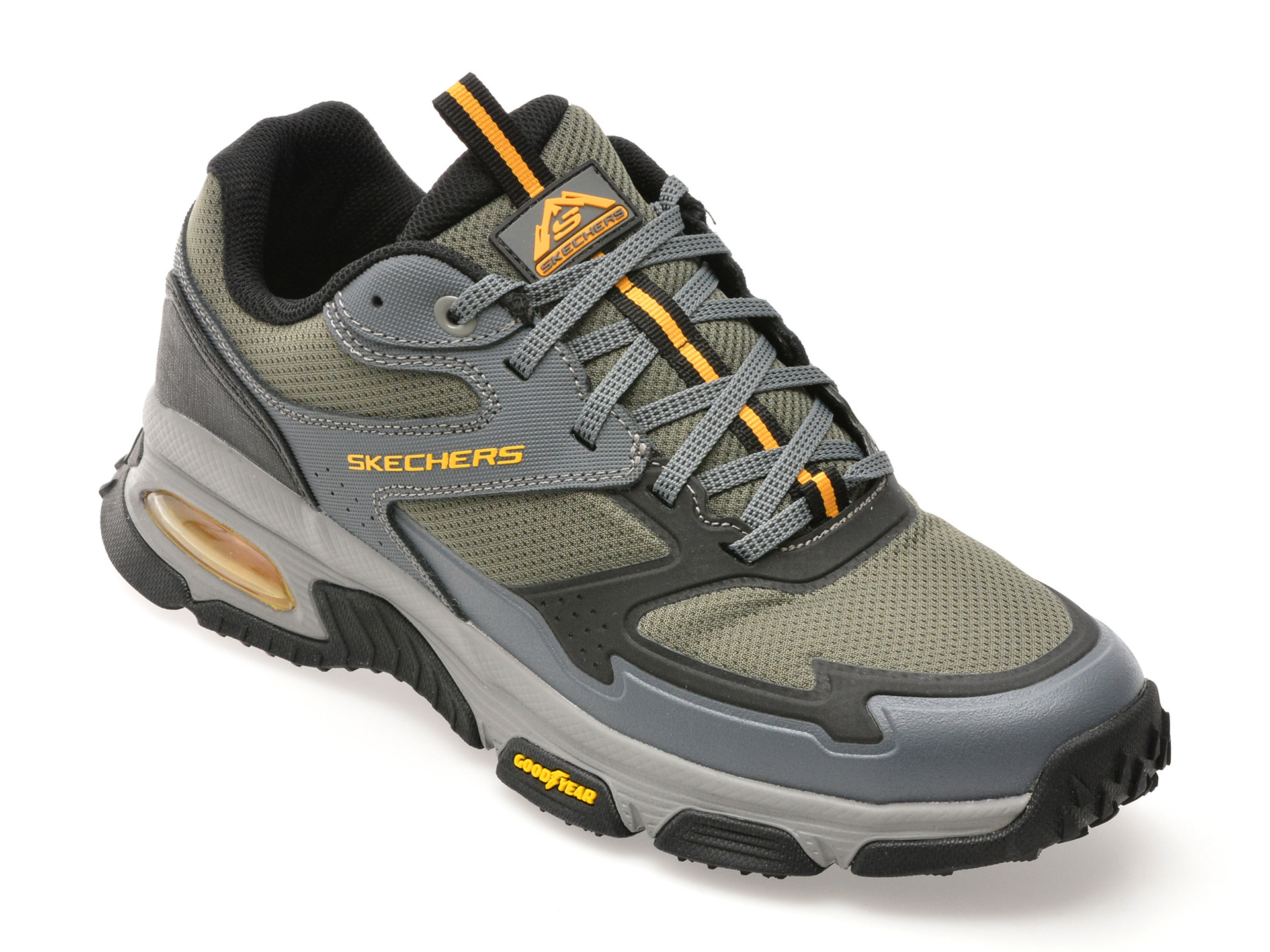 Pantofi sport SKECHERS kaki, SKECH-AIR ENVOY, din material textil