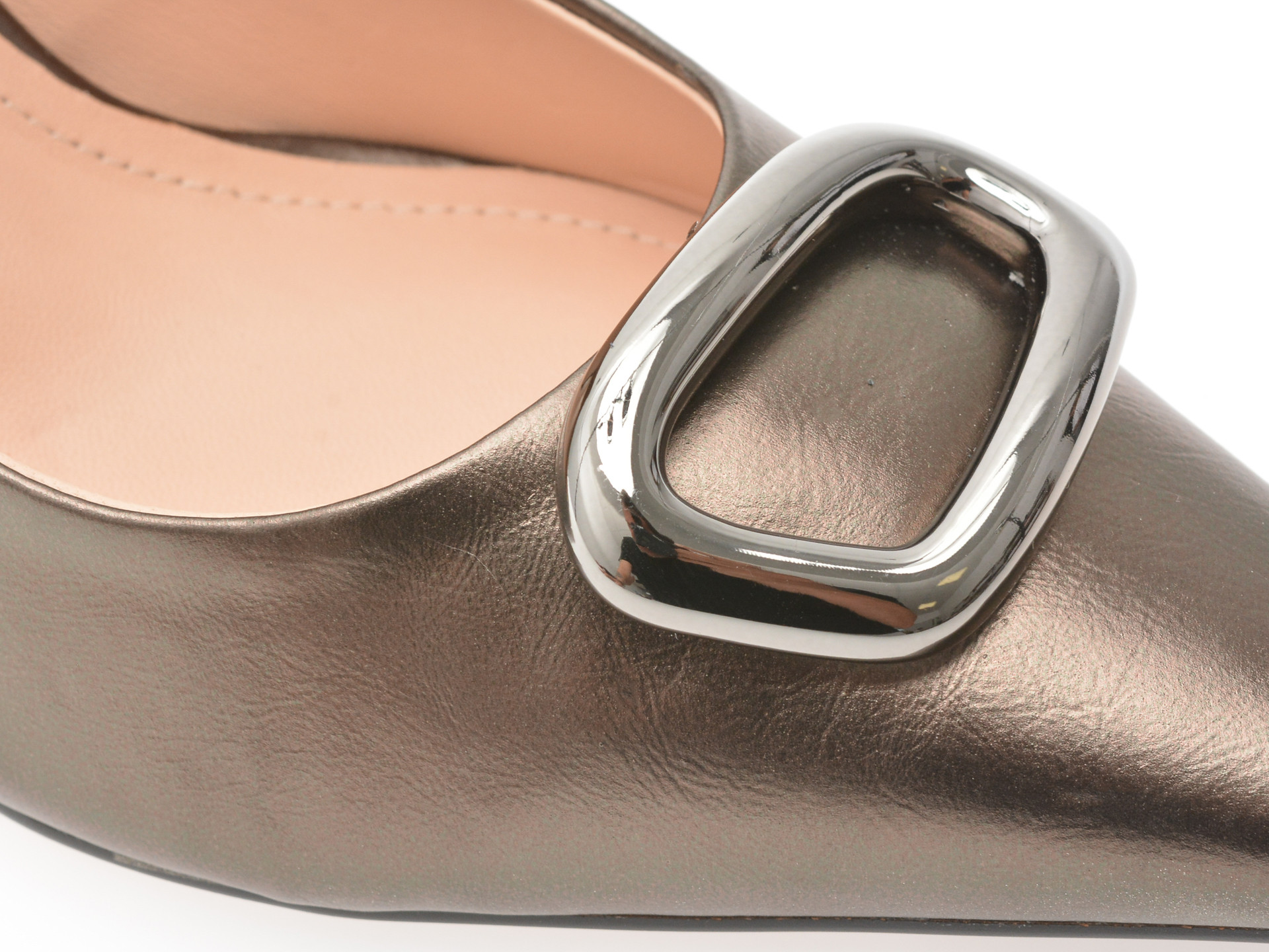 Pantofi eleganti EPICA argintii, 1175878, din piele naturala