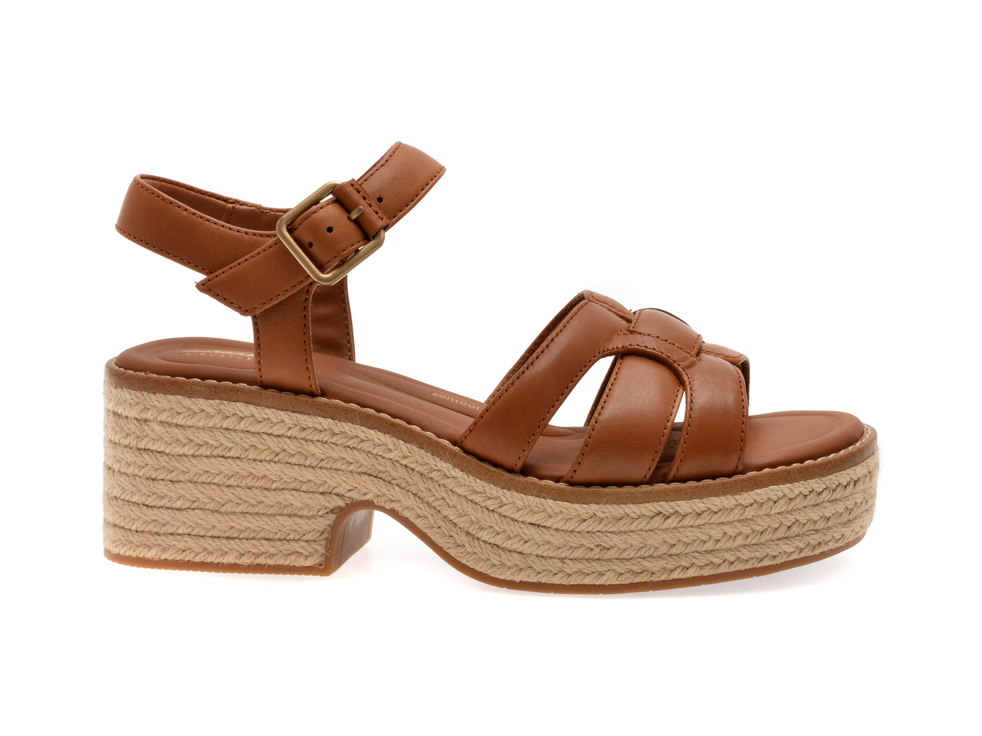 Sandale CLARKS maro, COLEDALE STRAP, din piele naturala