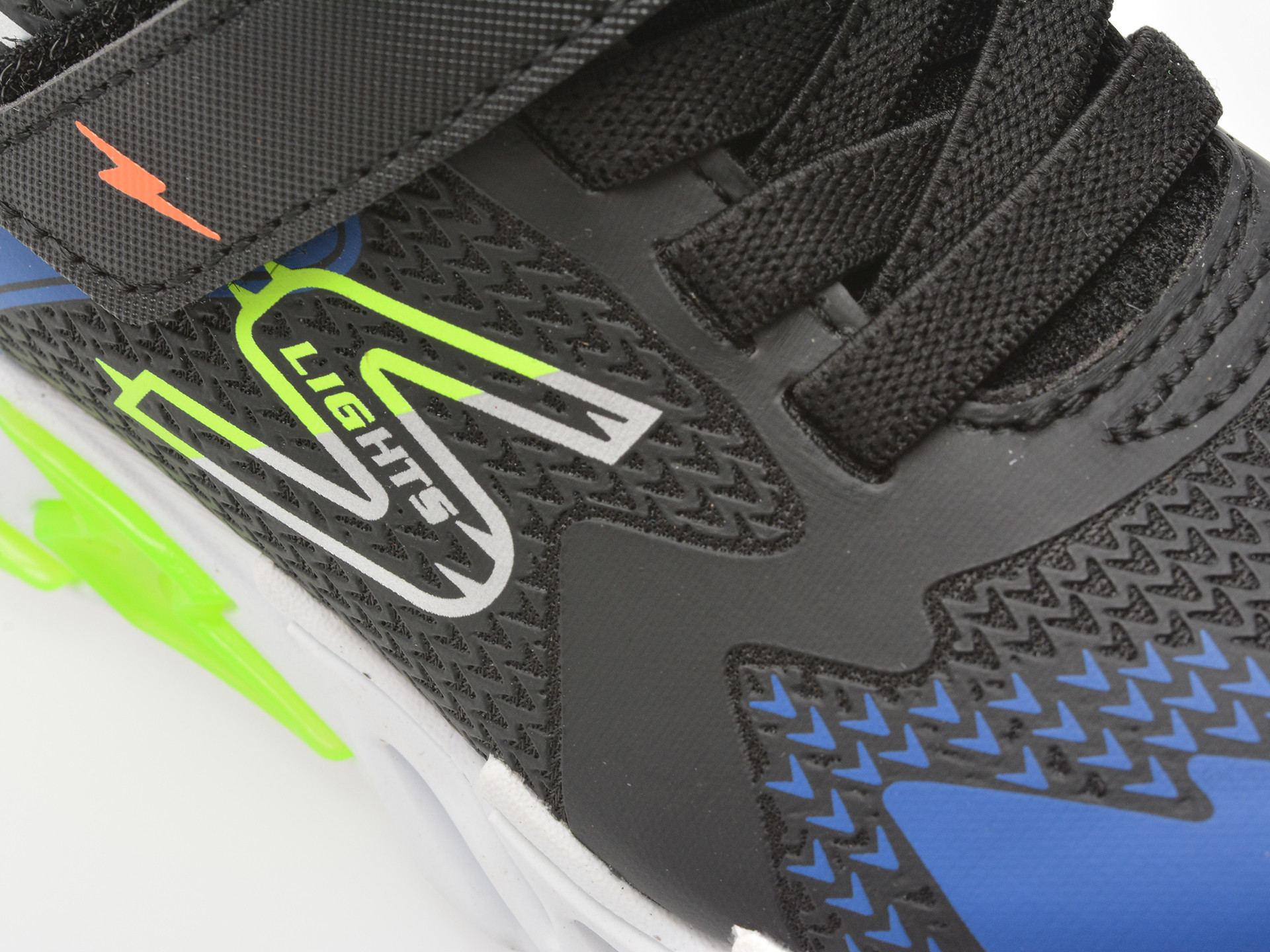 Pantofi sport SKECHERS negri, FLEX-GLOW BOLT, din material textil