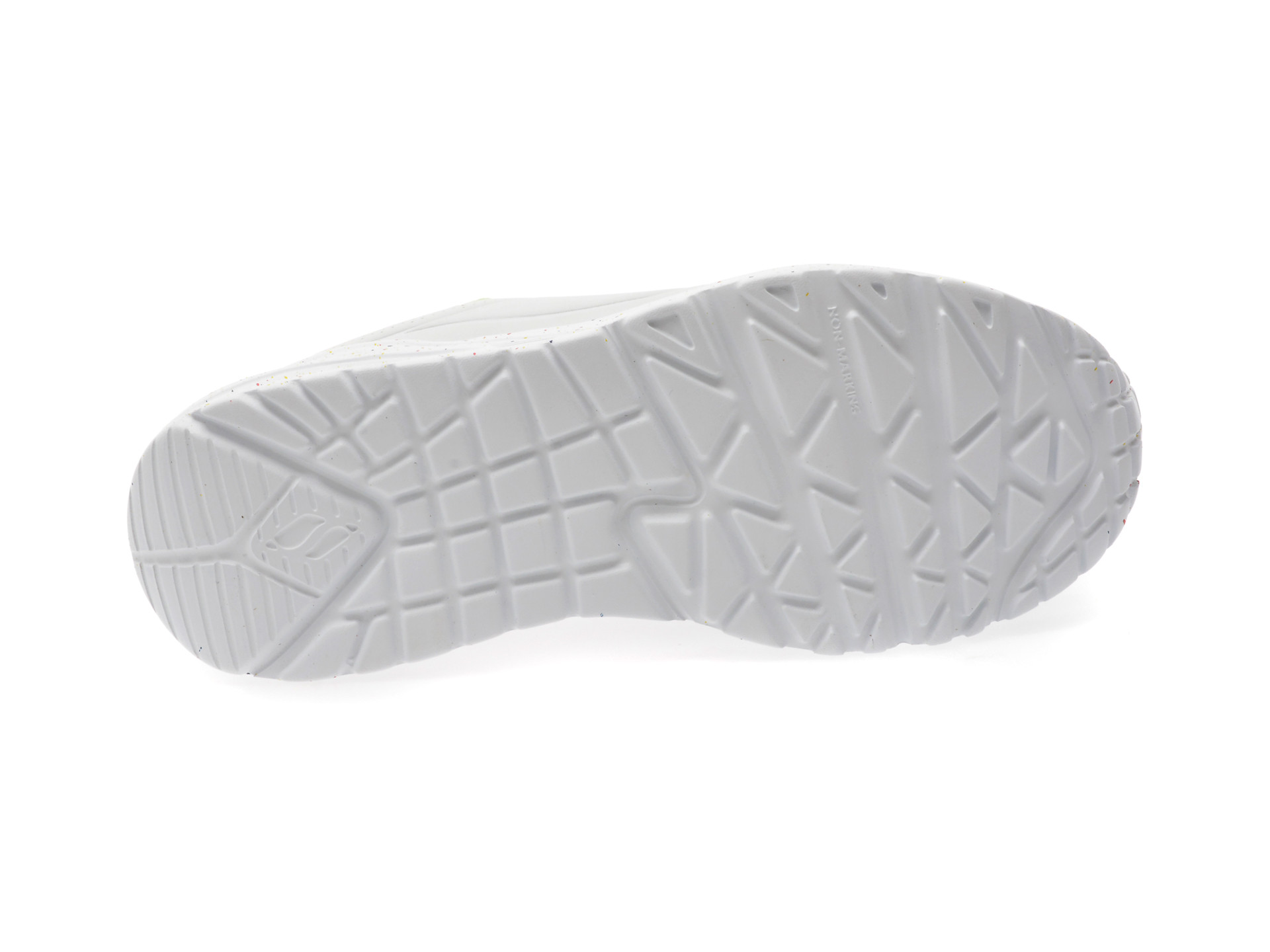 Pantofi sport SKECHERS albi, UNO LITE, din piele ecologica