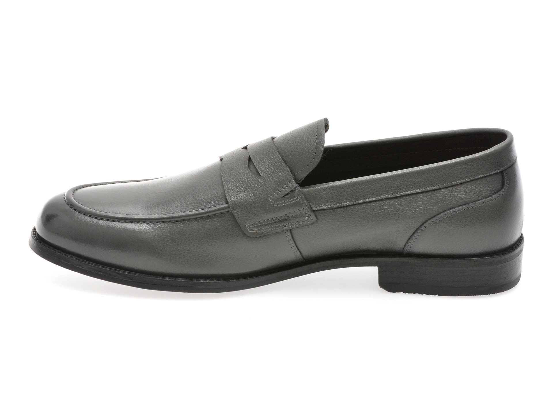 Mocasini eleganti EPICA gri, K57, din piele naturala
