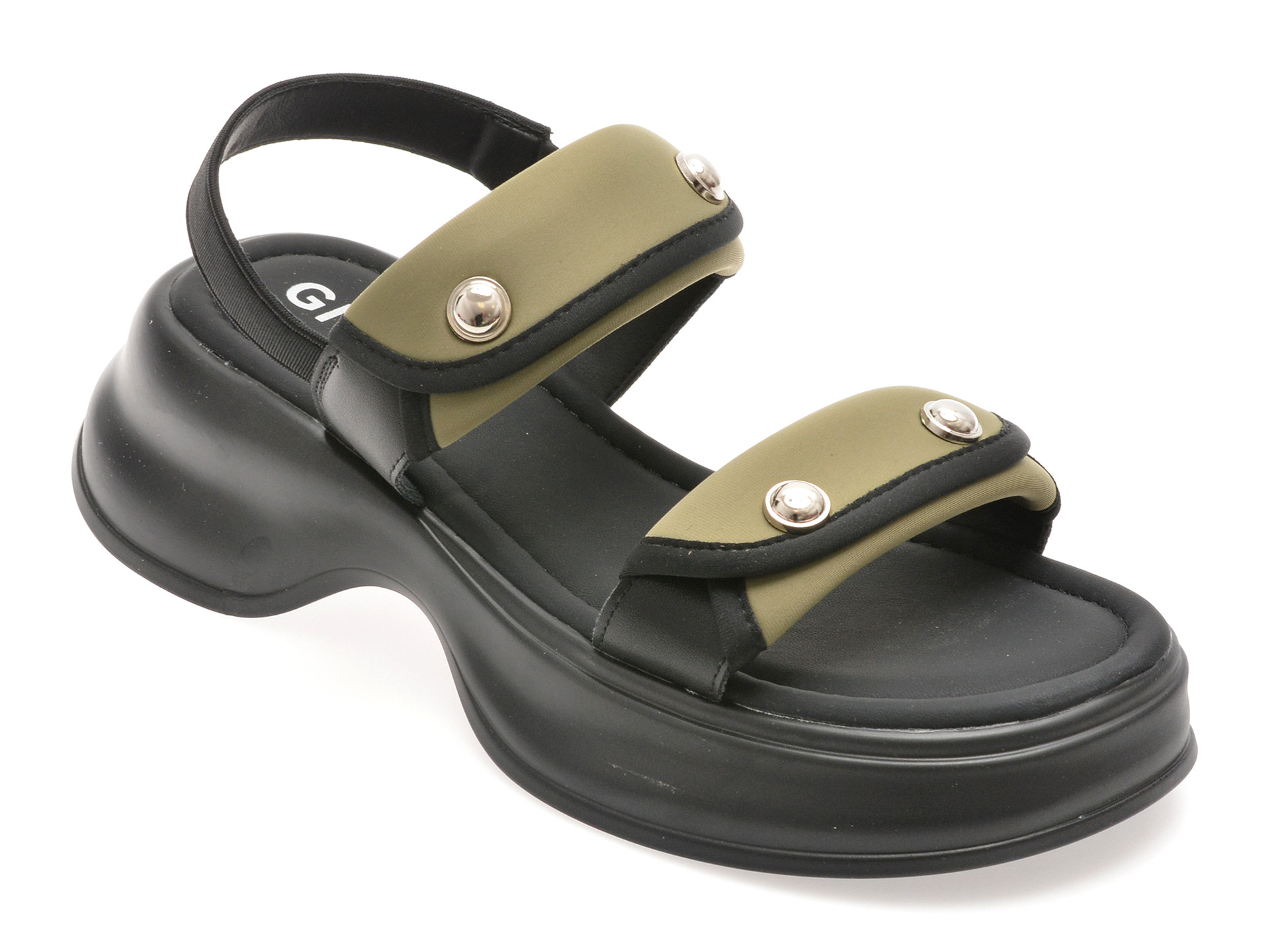 Sandale GRYXX verzi, 8862, din material textil