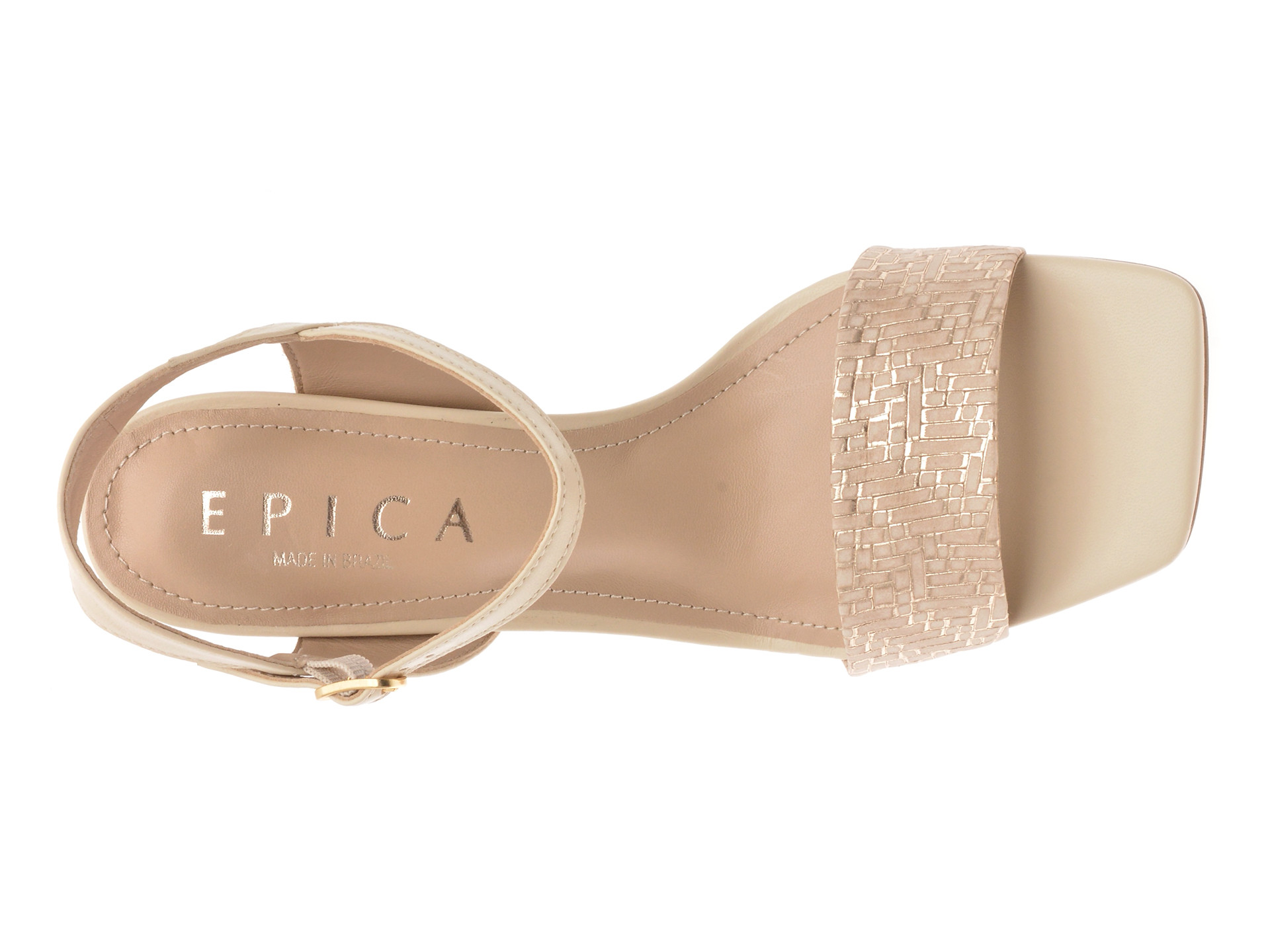 Sandale elegante EPICA bej, 1119835, din piele naturala