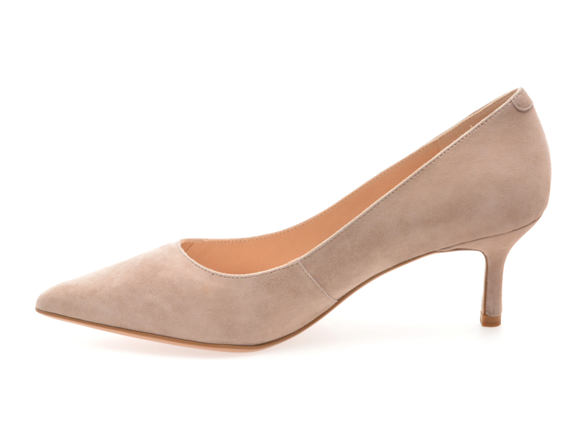 Pantofi eleganti EPICA gri, E76, din piele intoarsa