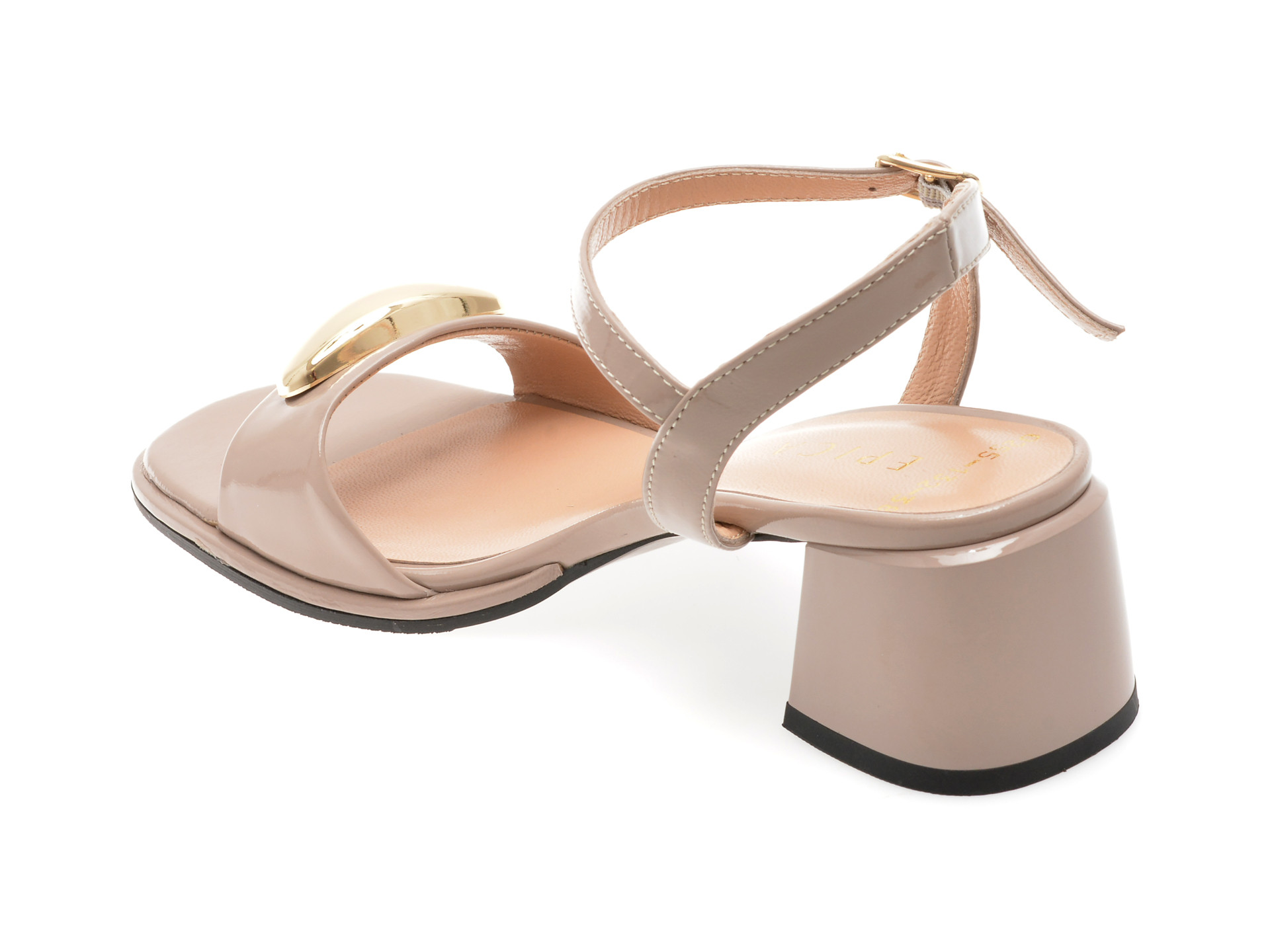 Sandale EPICA nude, 6020255, din piele naturala lacuita