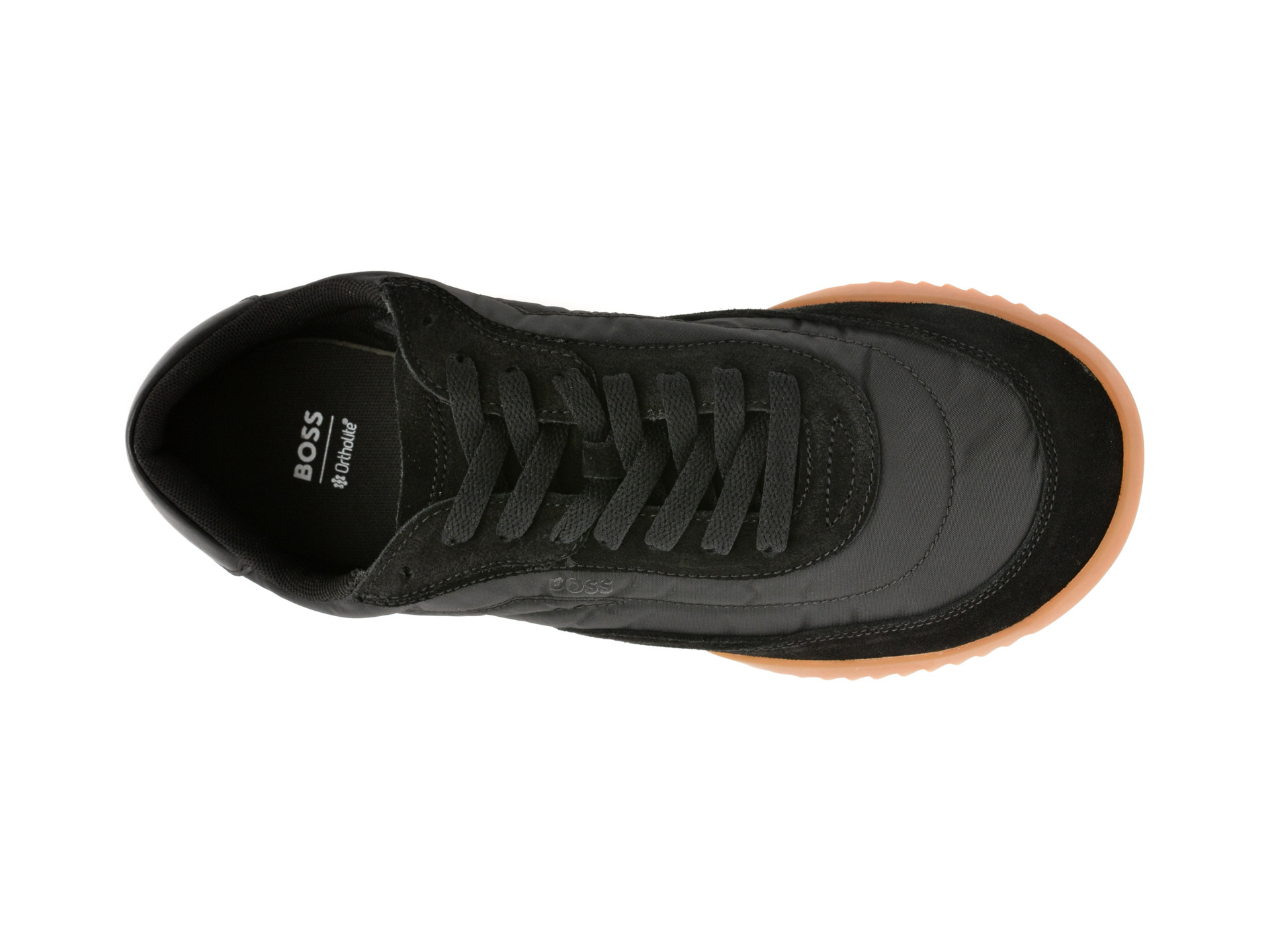 Pantofi sport BOSS negri, 2147, din material textil