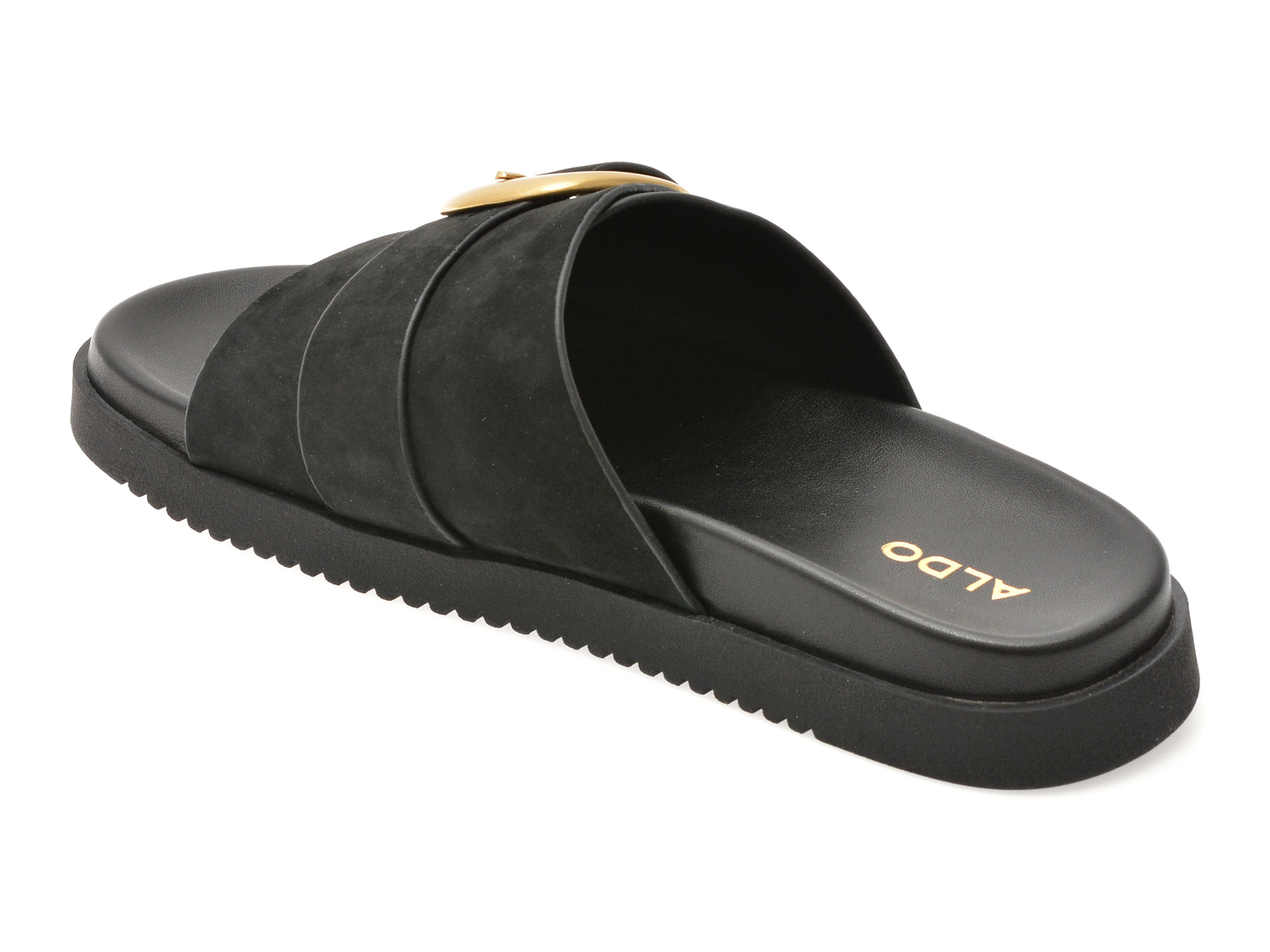 Papuci ALDO negri, ALENANA 001, din nabuc