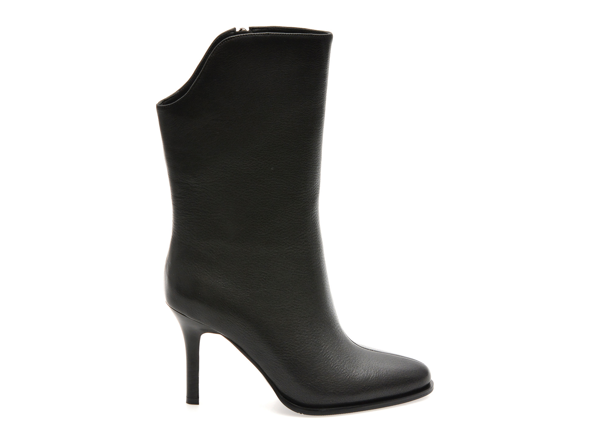 Botine elegante EPICA negre, 2445F, din piele naturala