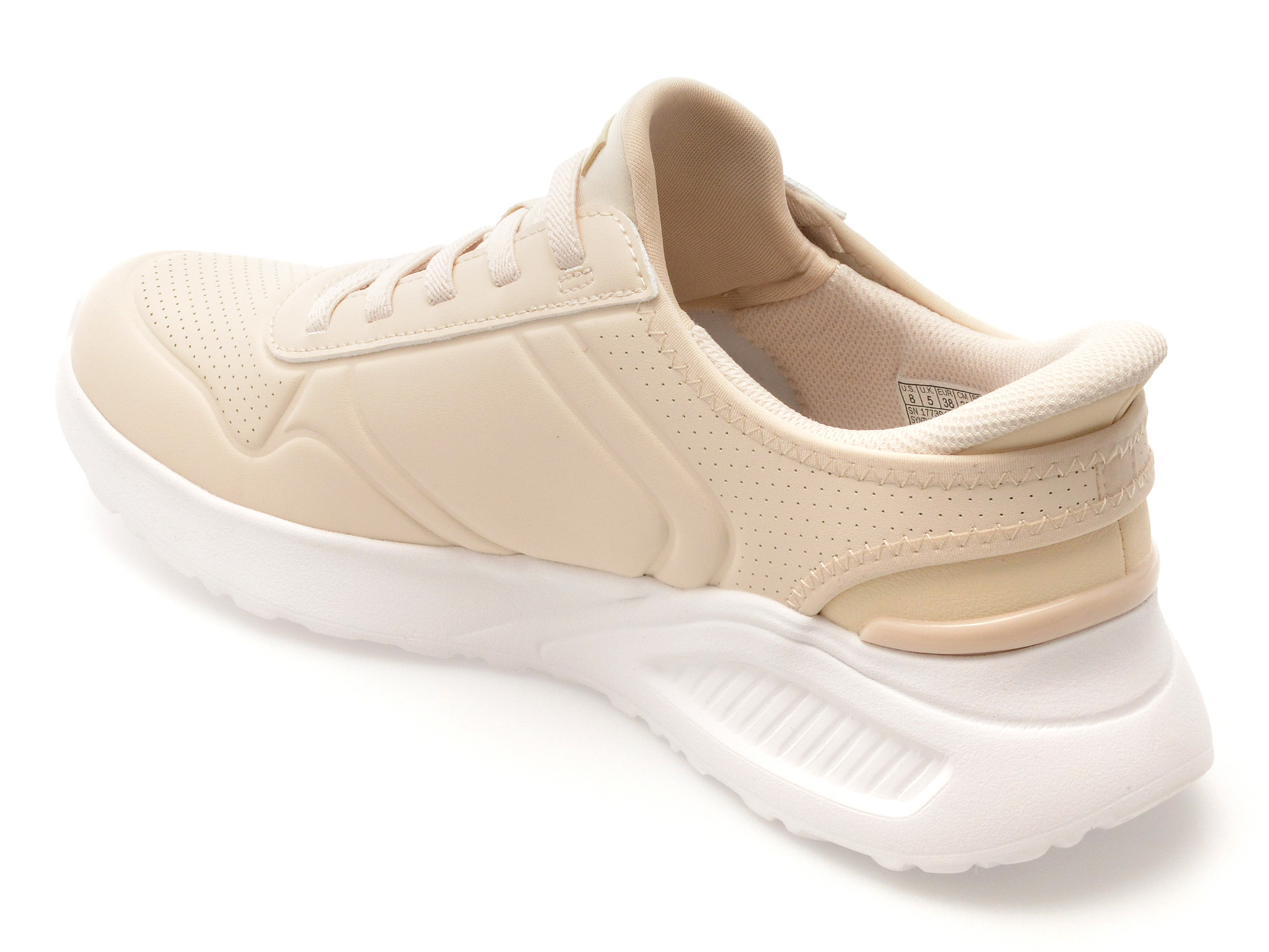 Pantofi sport SKECHERS bej, UNO LITE, din piele ecologica