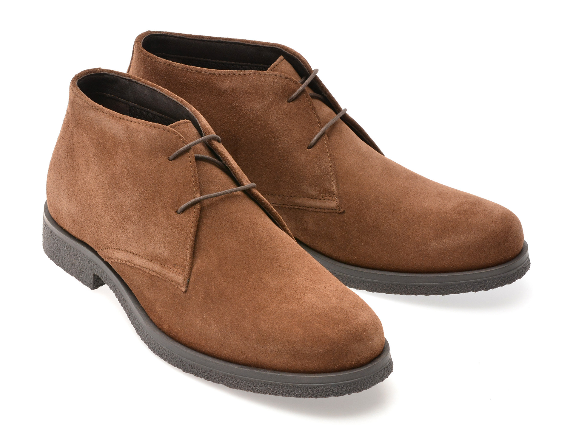 Ghete GEOX maro, U0458A, din piele intoarsa