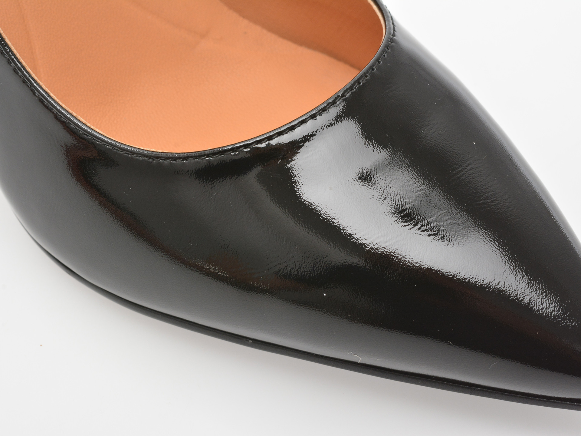 Pantofi eleganti EPICA negri, E301, din piele naturala lacuita