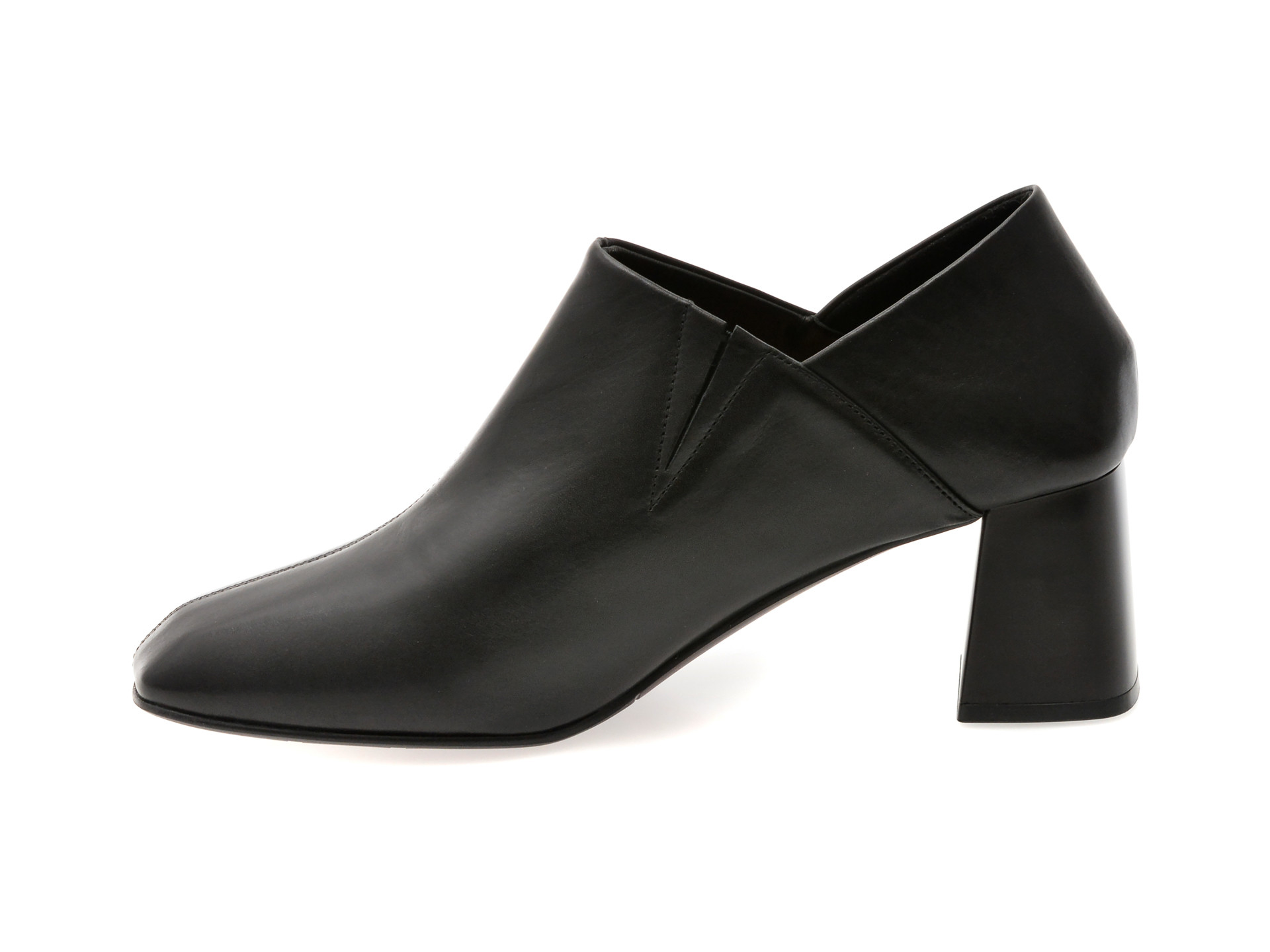 Pantofi EPICA negri, D07267, din piele naturala