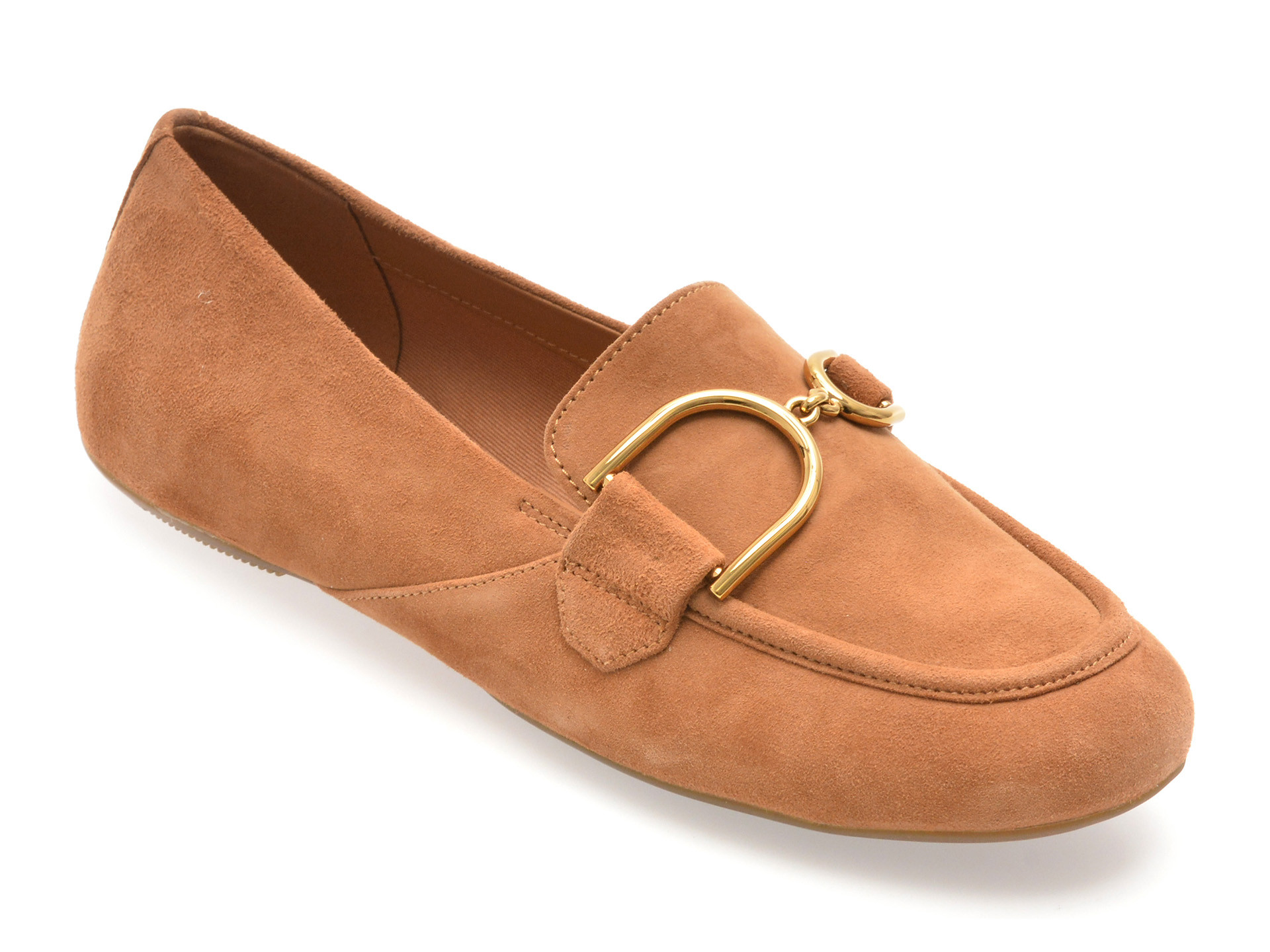 Mocasini GEOX maro, D45MUJ, din piele intoarsa