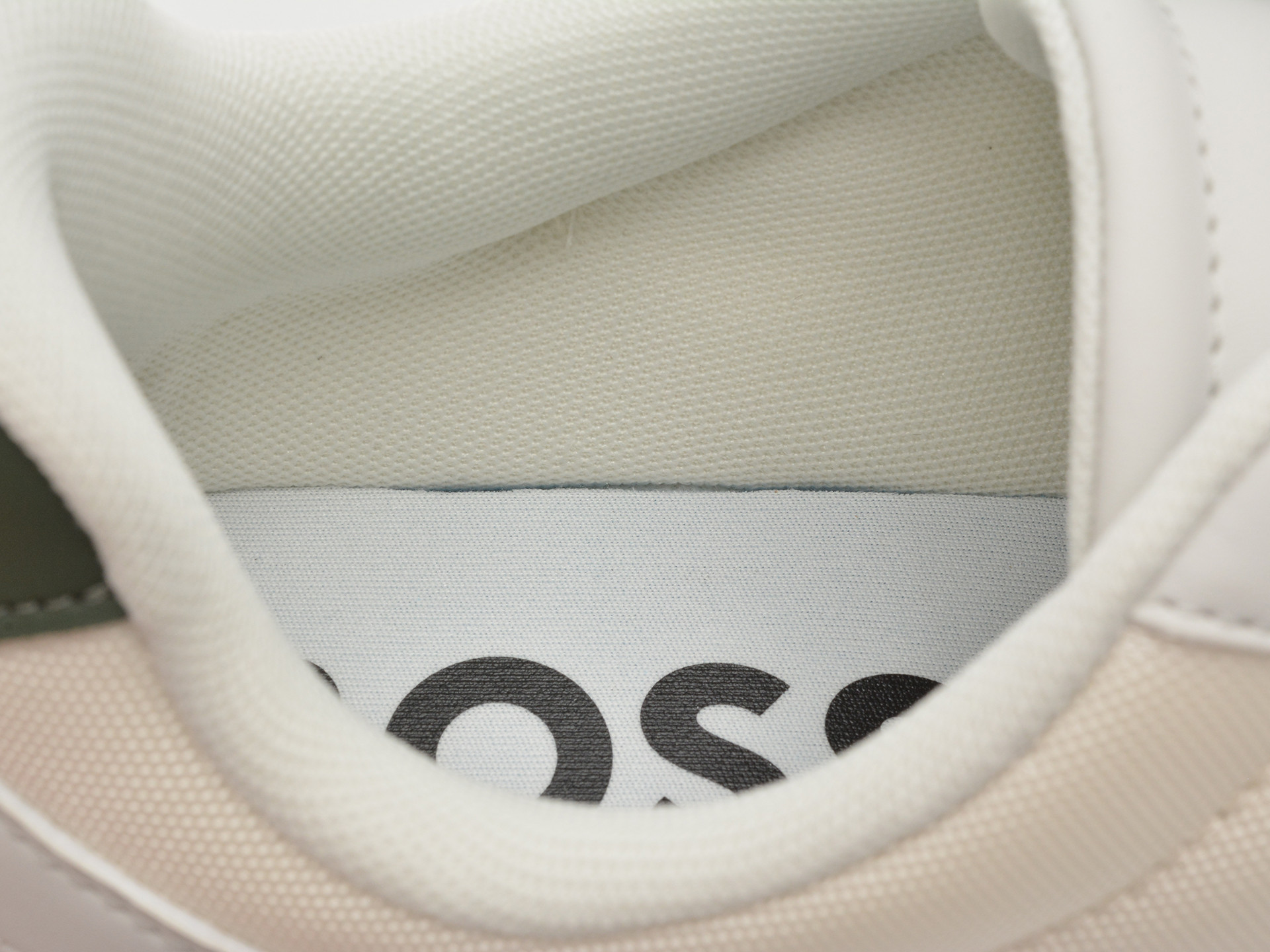 Pantofi sport BOSS albi, 6481, din material textil