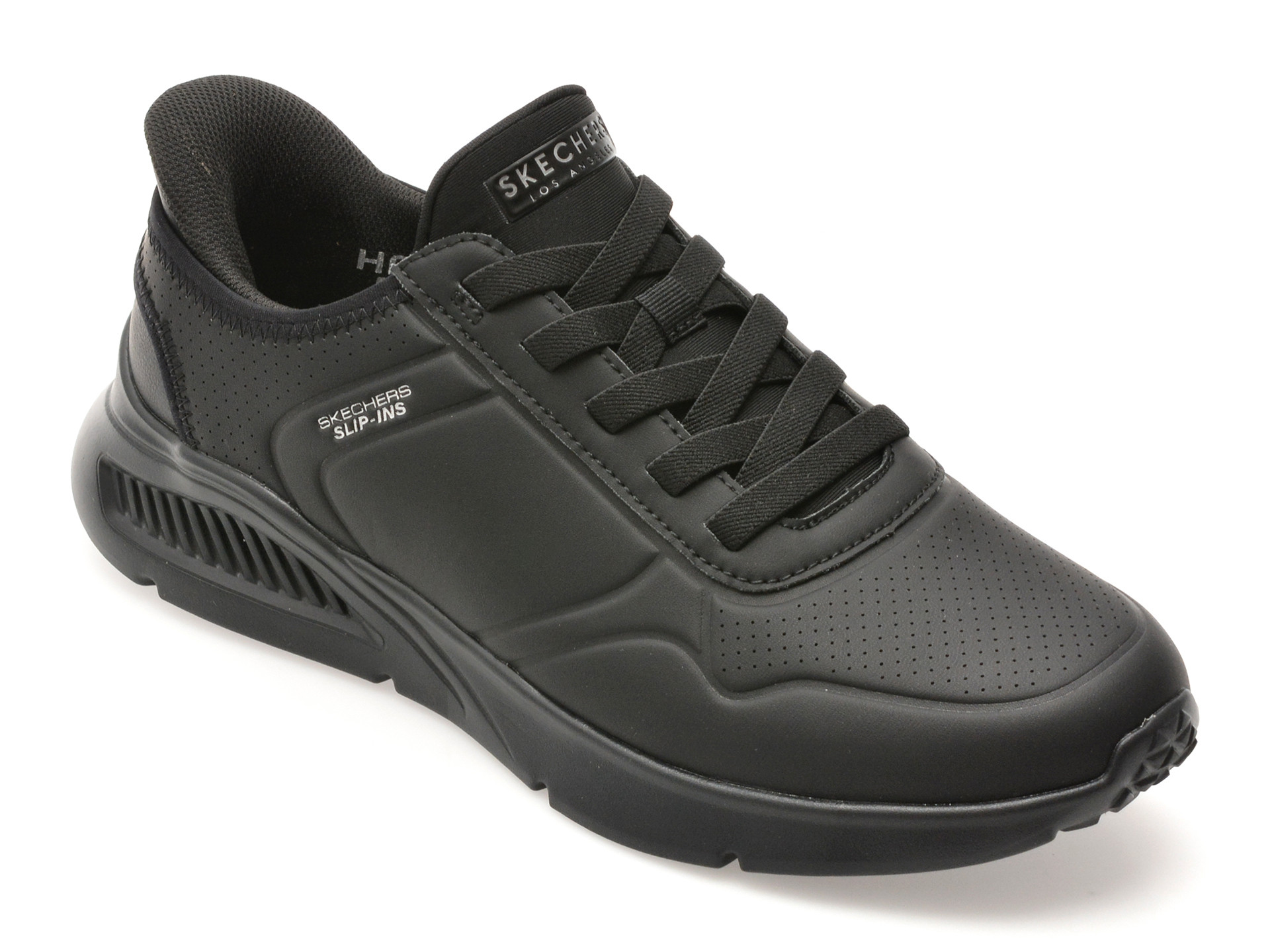 Pantofi sport SKECHERS negri, UNO LITE, din piele ecologica