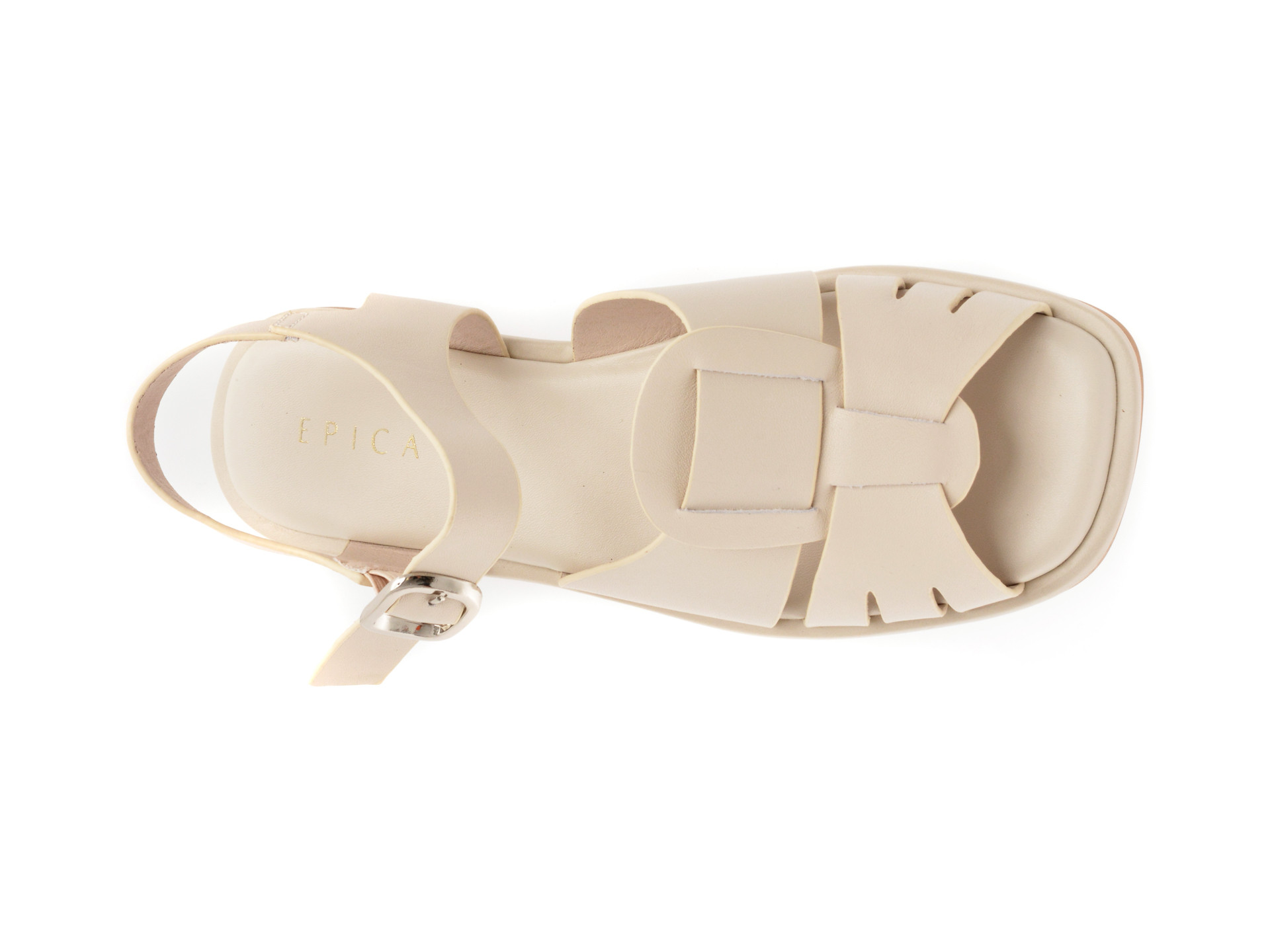 Sandale EPICA bej, 1383C20, din piele naturala