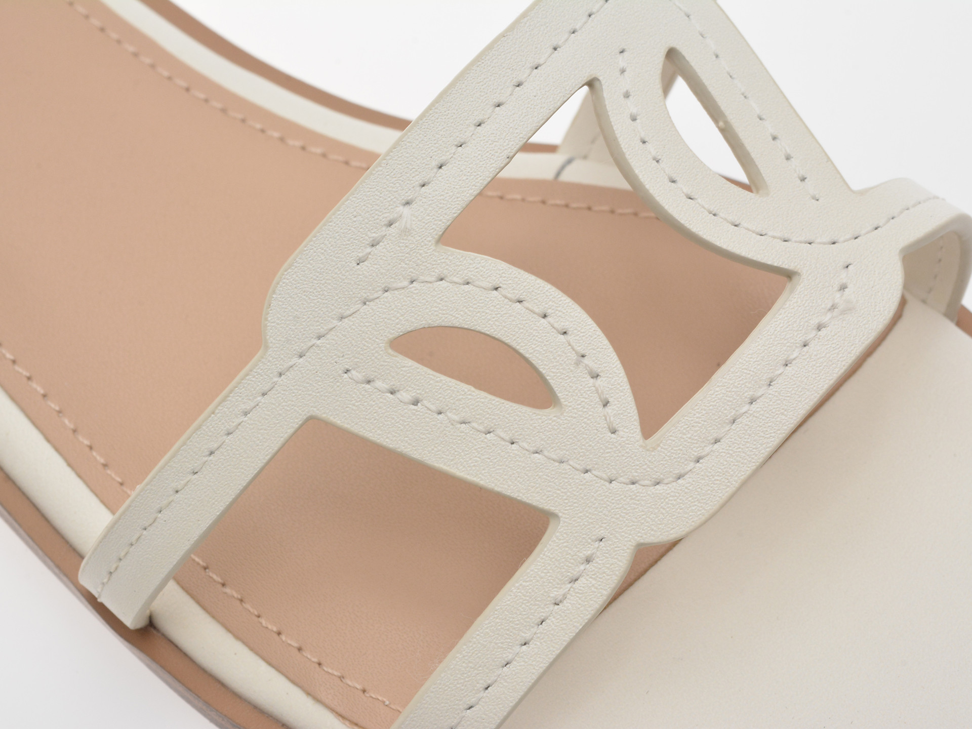 Sandale ALDO albe, GREENGROVE 100, din piele naturala