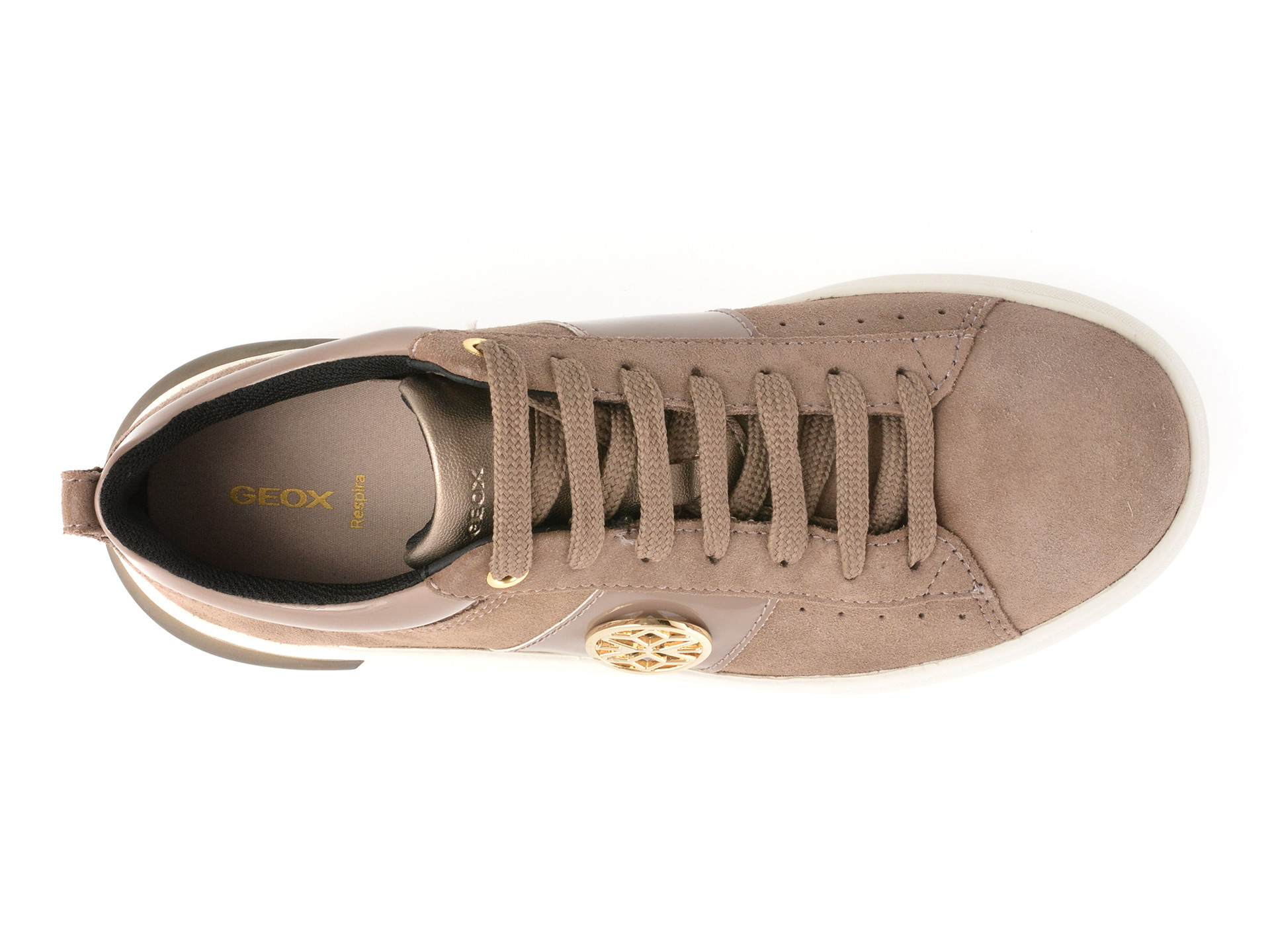 Pantofi sport GEOX gri, D55QFA, din piele intoarsa