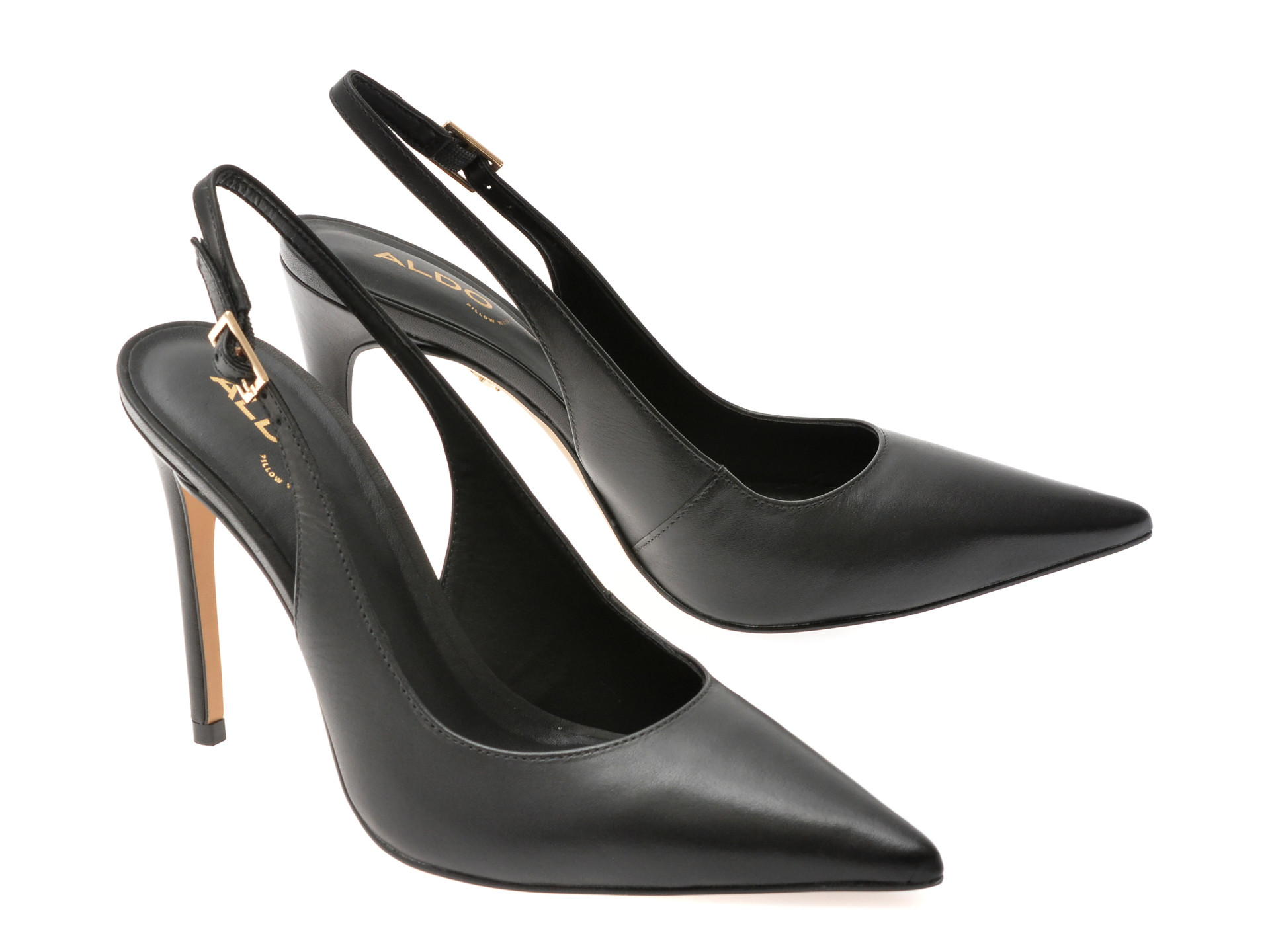 Pantofi eleganti ALDO negri, STESSYSLING 007, din piele naturala