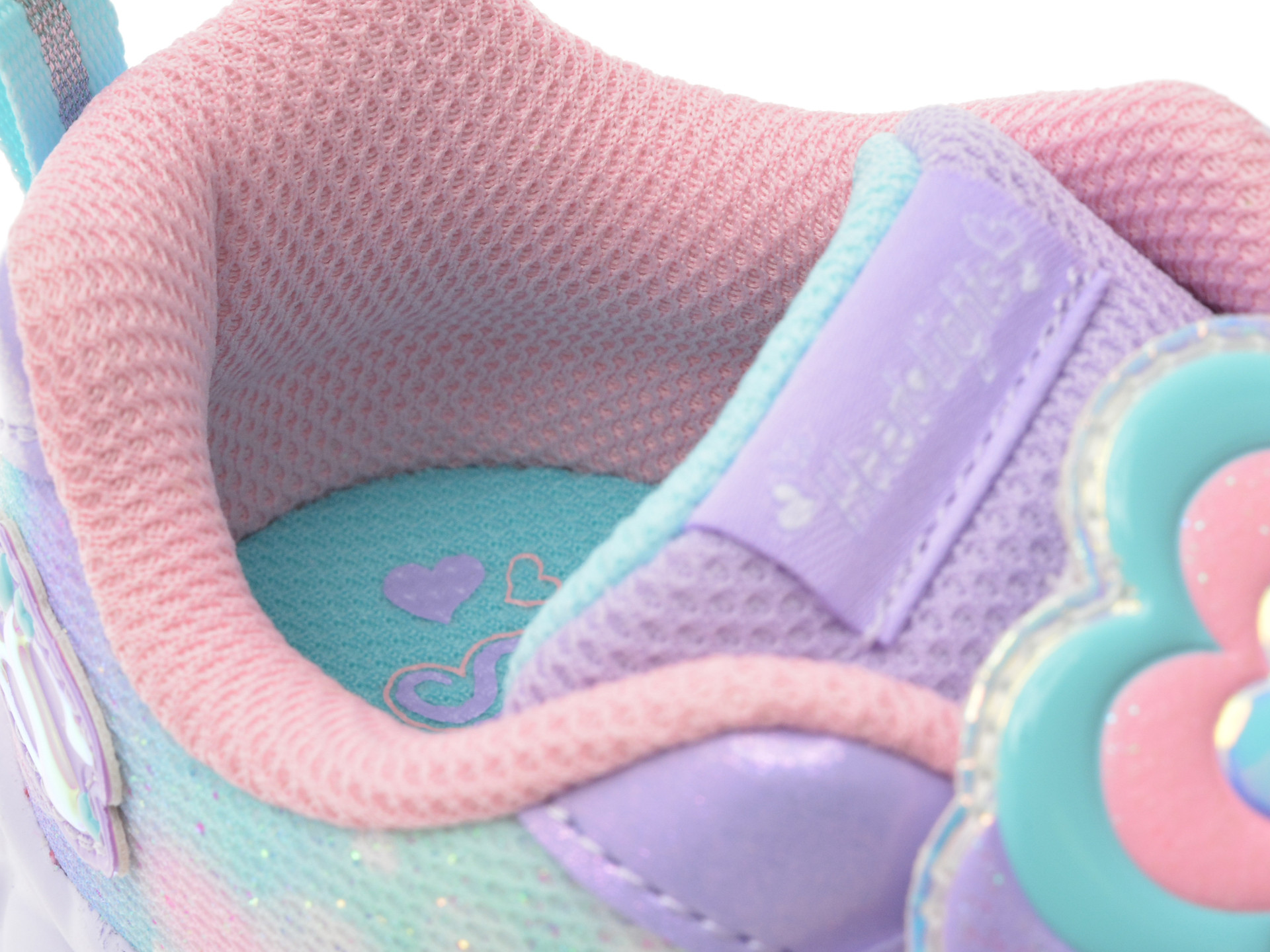 Pantofi sport SKECHERS mov, HEART LIGHTS, din material textil