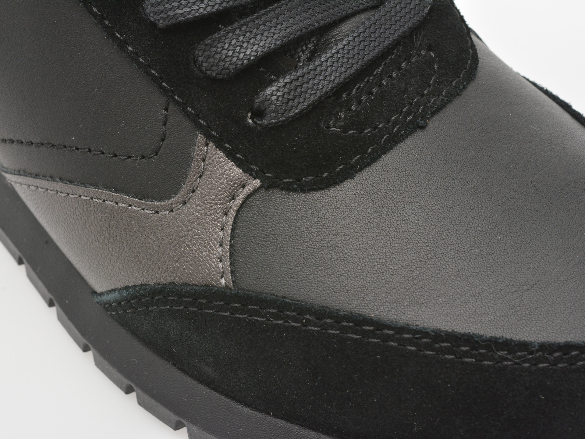 Pantofi sport GEOX negri, D55YPC, din piele naturala