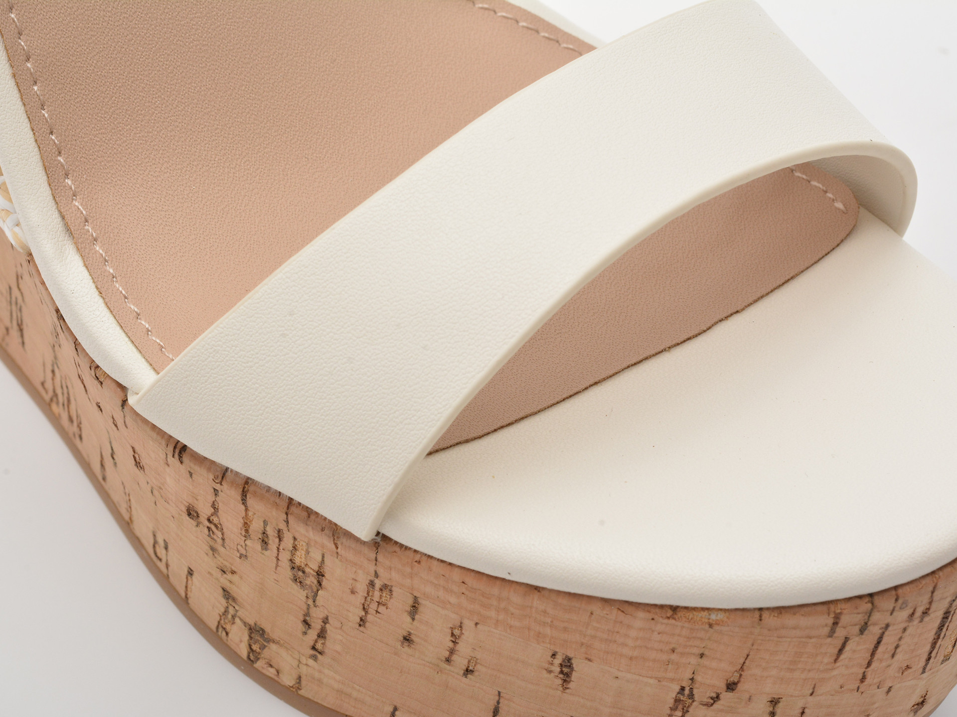 Sandale ALDO albe, MARYSOL 100, din piele ecologica