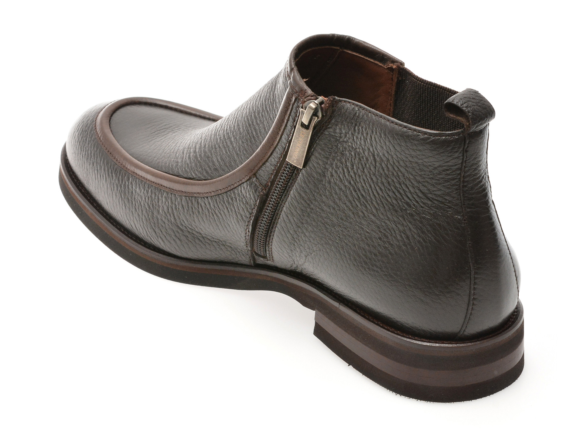 Ghete elegante LE COLONEL maro, 64137, din piele naturala