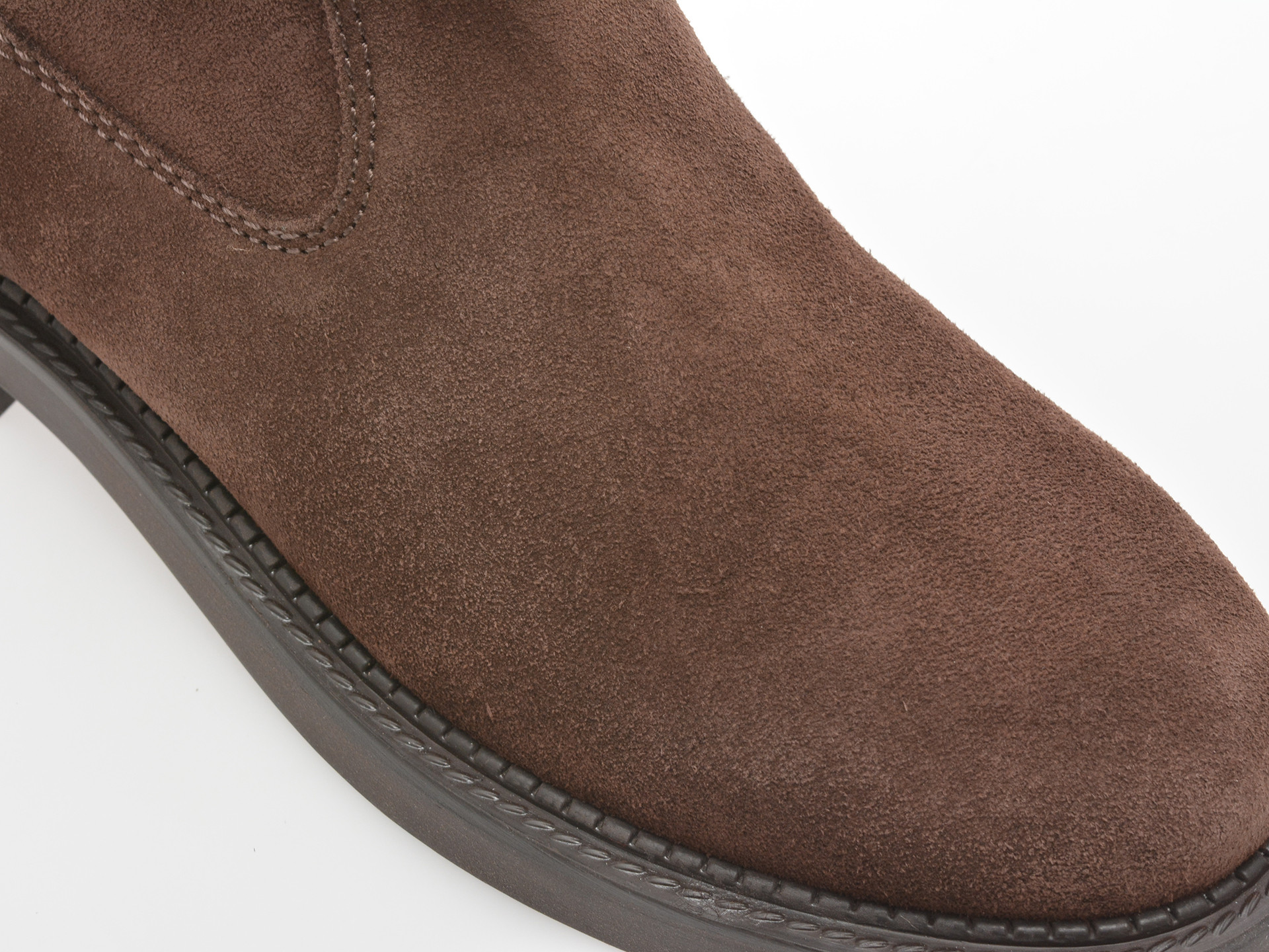 Ghete GEOX maro, D56WYH, din piele intoarsa