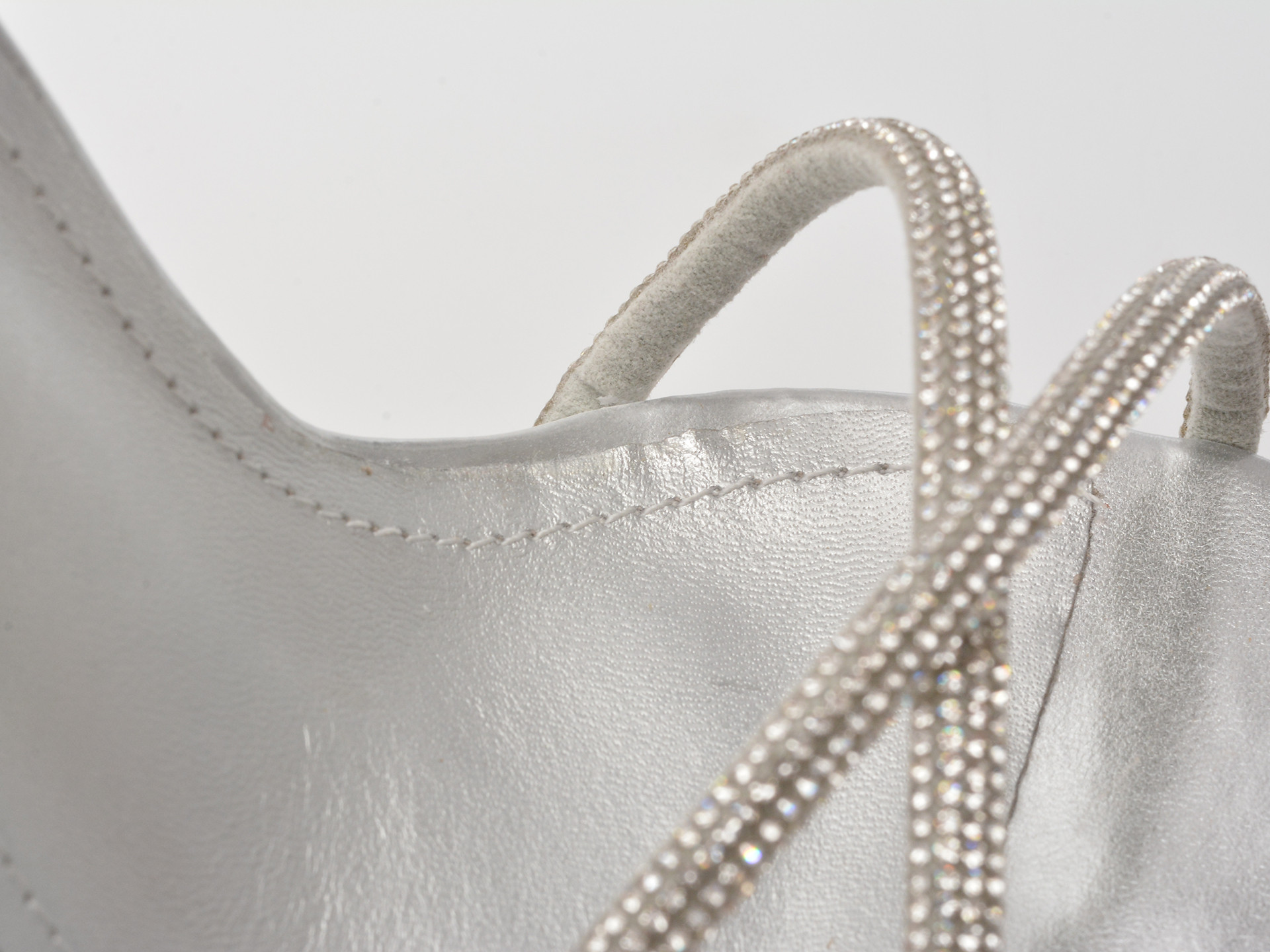 Sandale elegante EPICA argintii, 82941, din material textil