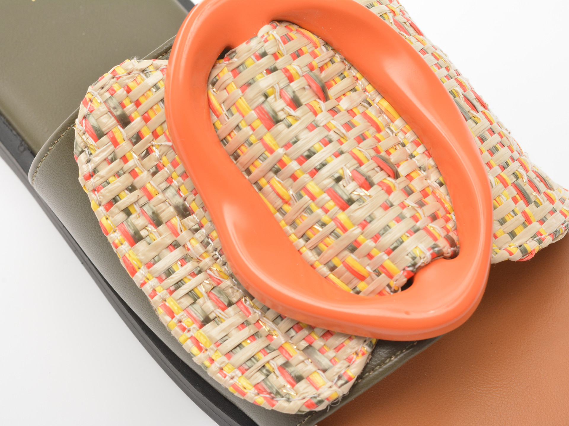 Papuci epica verzi 82913 din piele ecologica