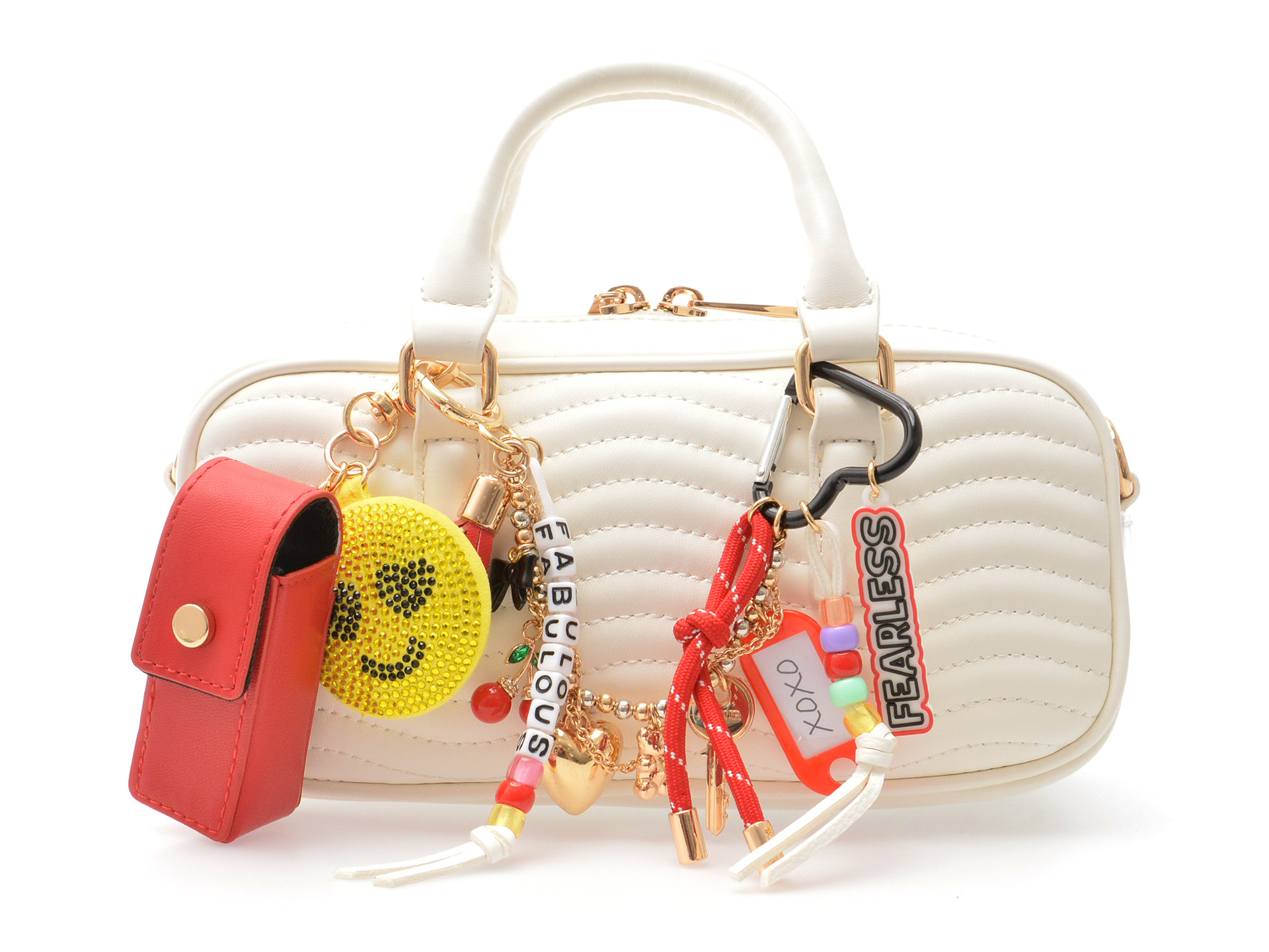 Geanta ALDO alba, FARELDEN 100, din piele ecologica