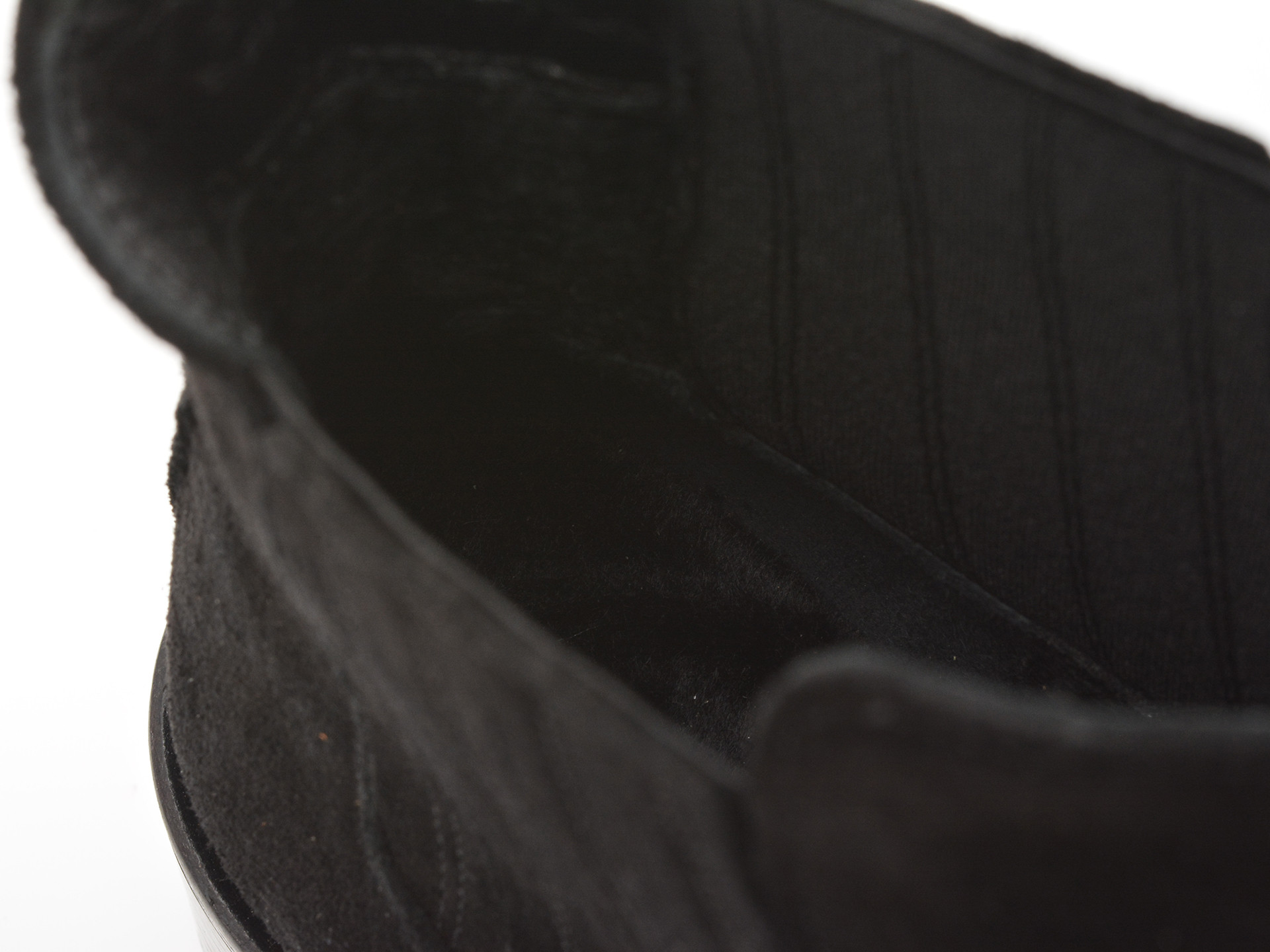 Ghete EPICA negre, 232080, din piele intoarsa