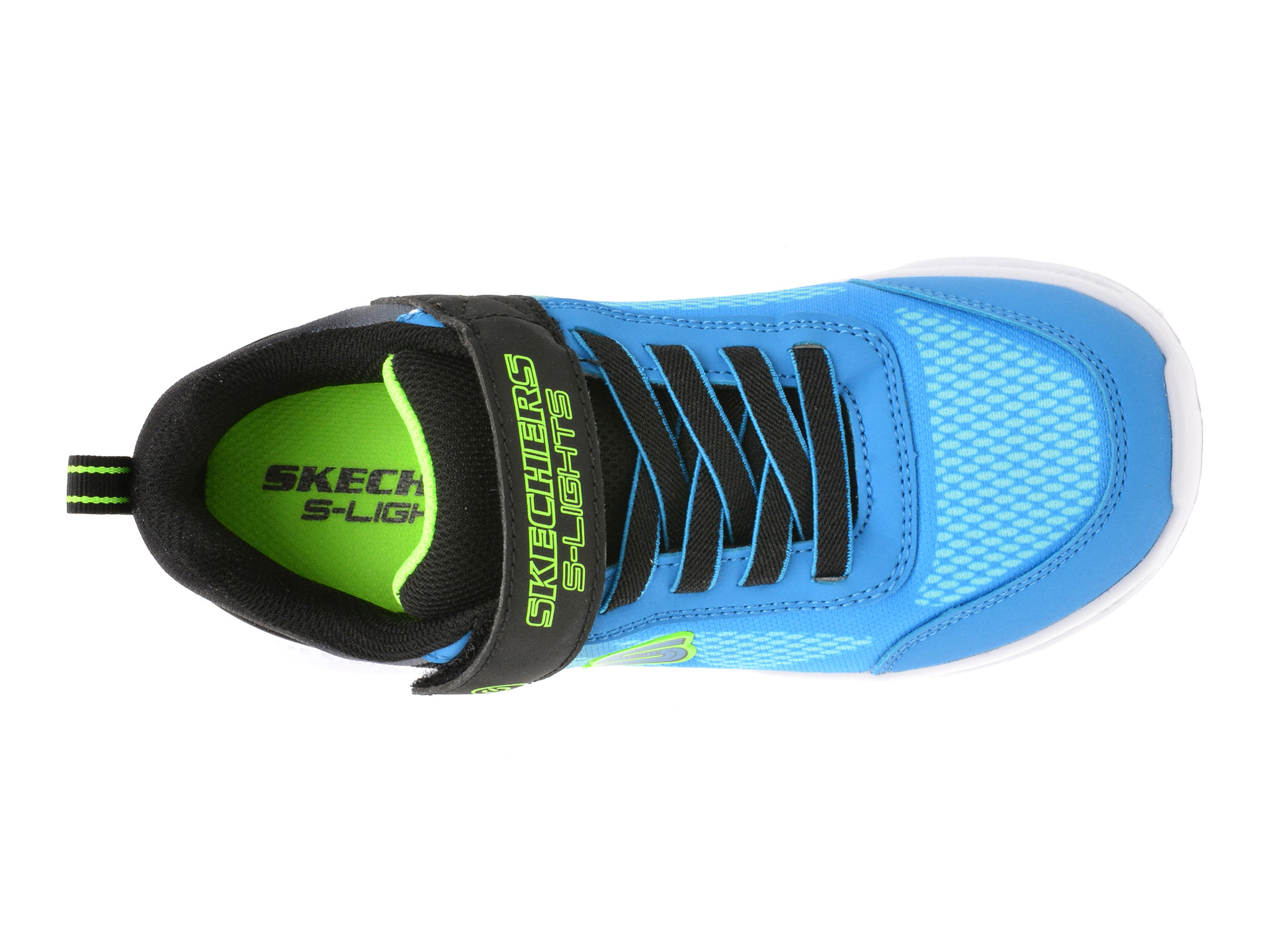 Pantofi sport SKECHERS albastri, METEOR-LIGHTS, din material textil