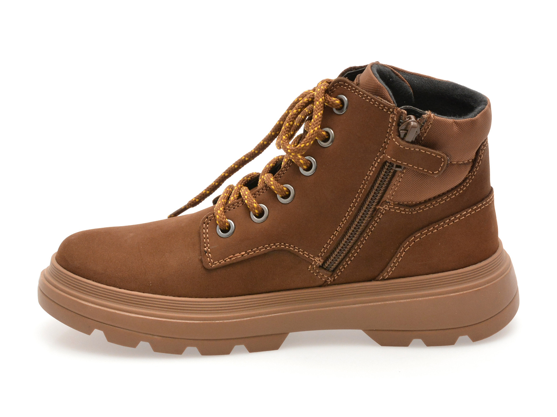 Ghete GEOX maro, J46M9A, din piele naturala