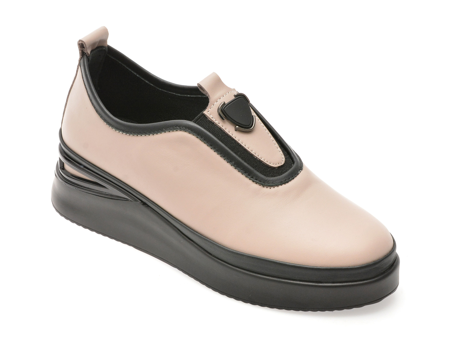 Pantofi IMAGE gri, 1061931, din piele naturala