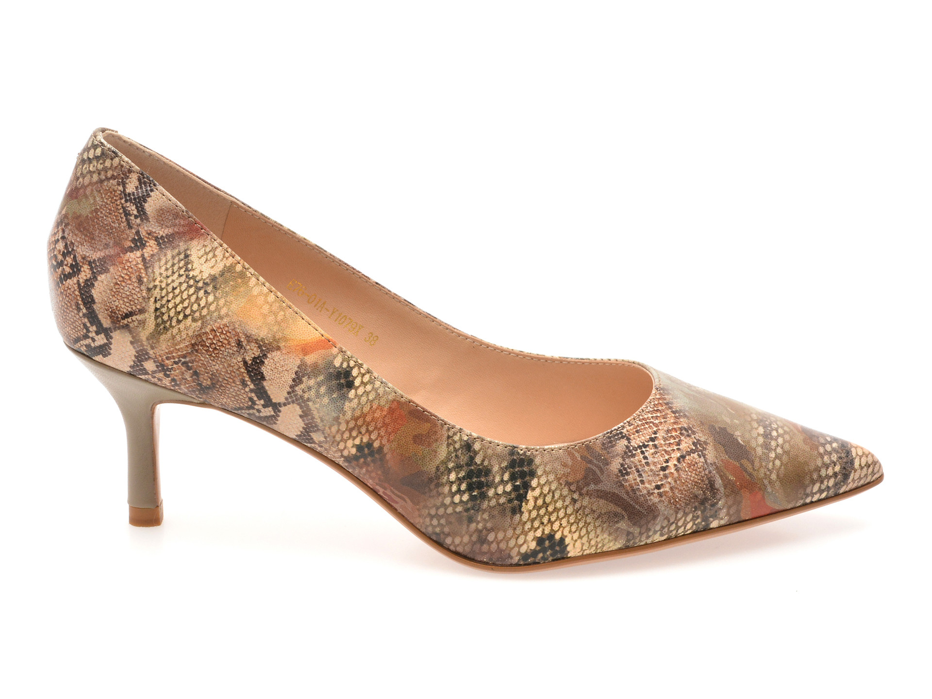 Pantofi eleganti EPICA multicolor, E76, din piele naturala