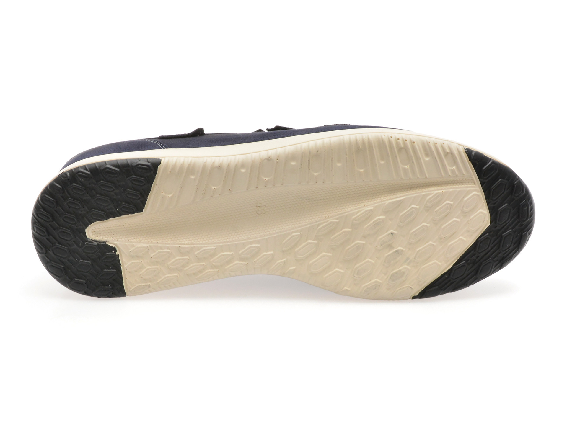 Mocasini OTTER bleumarin, SF2002, din nabuc